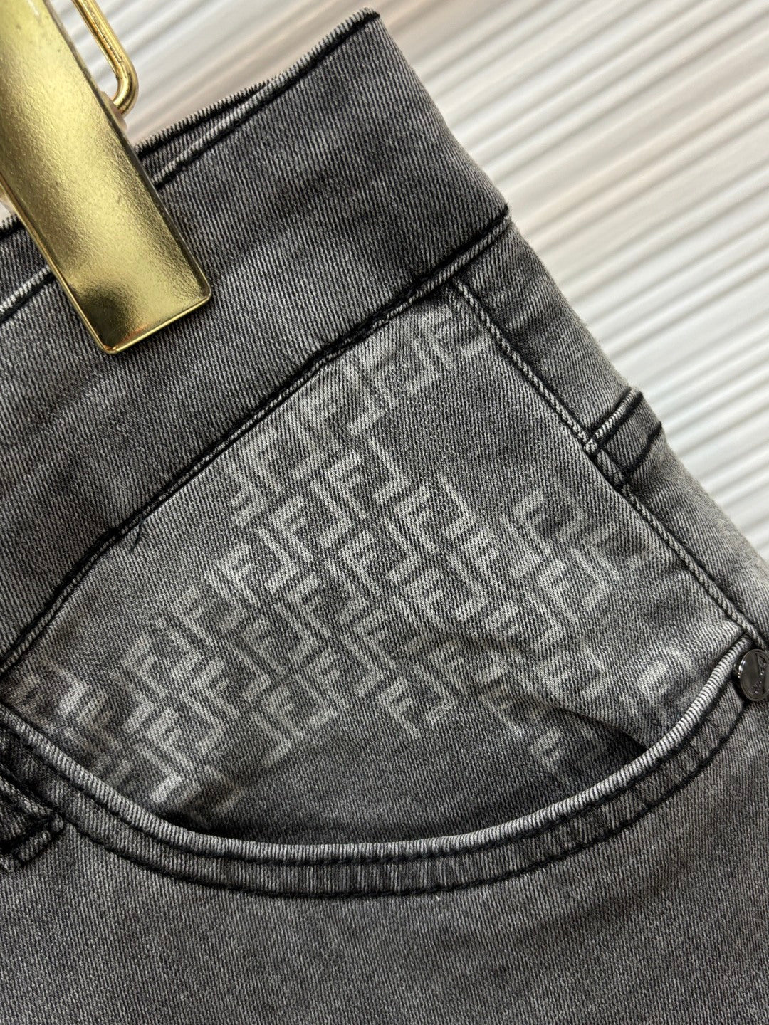 Fendi Fitted Denim Jeans