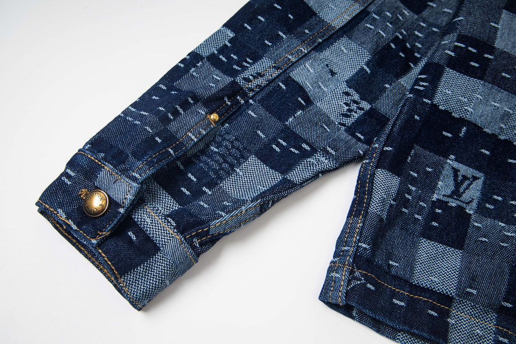 LV Denim Belted Jacket