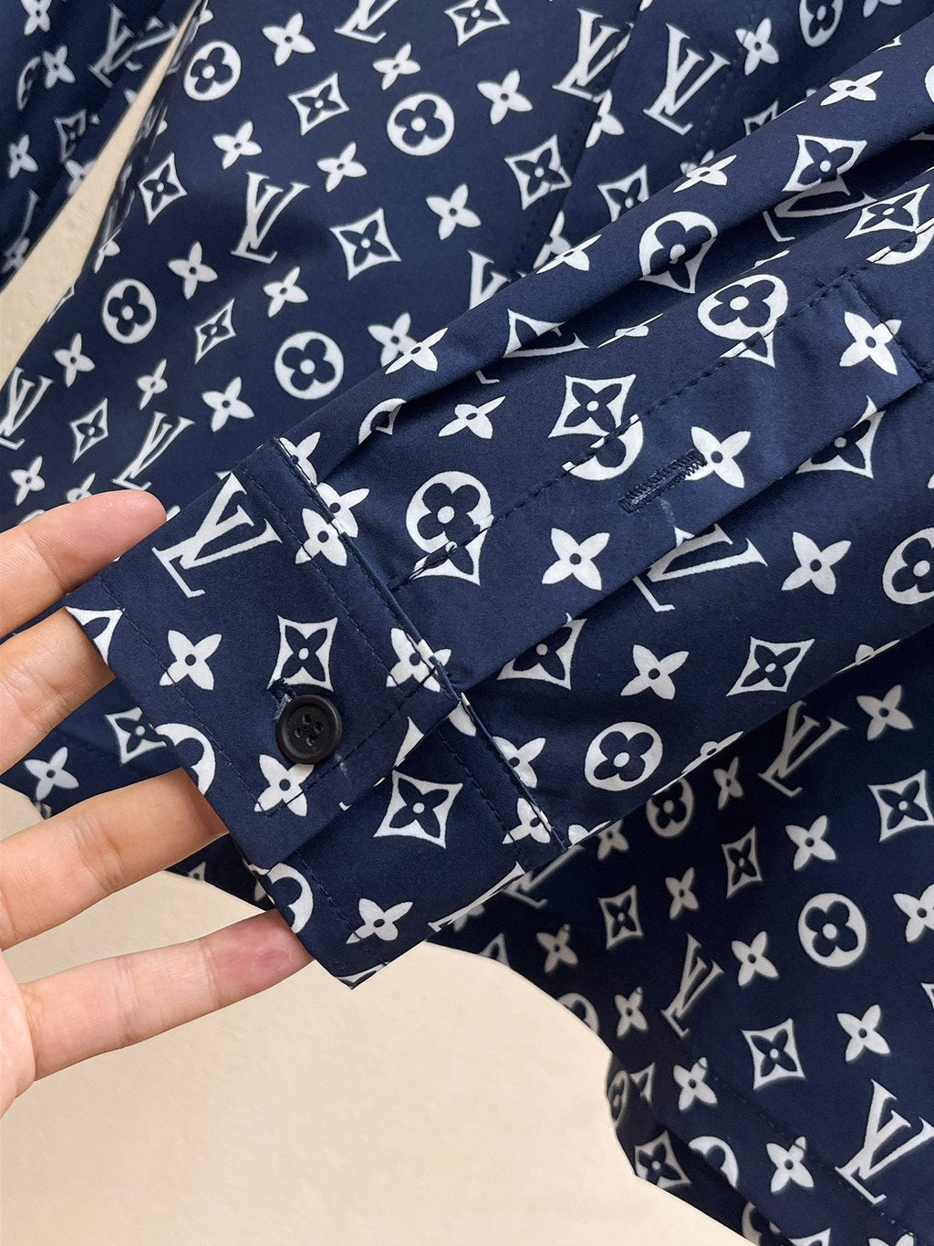 LV Print Long Sleeve Shirt