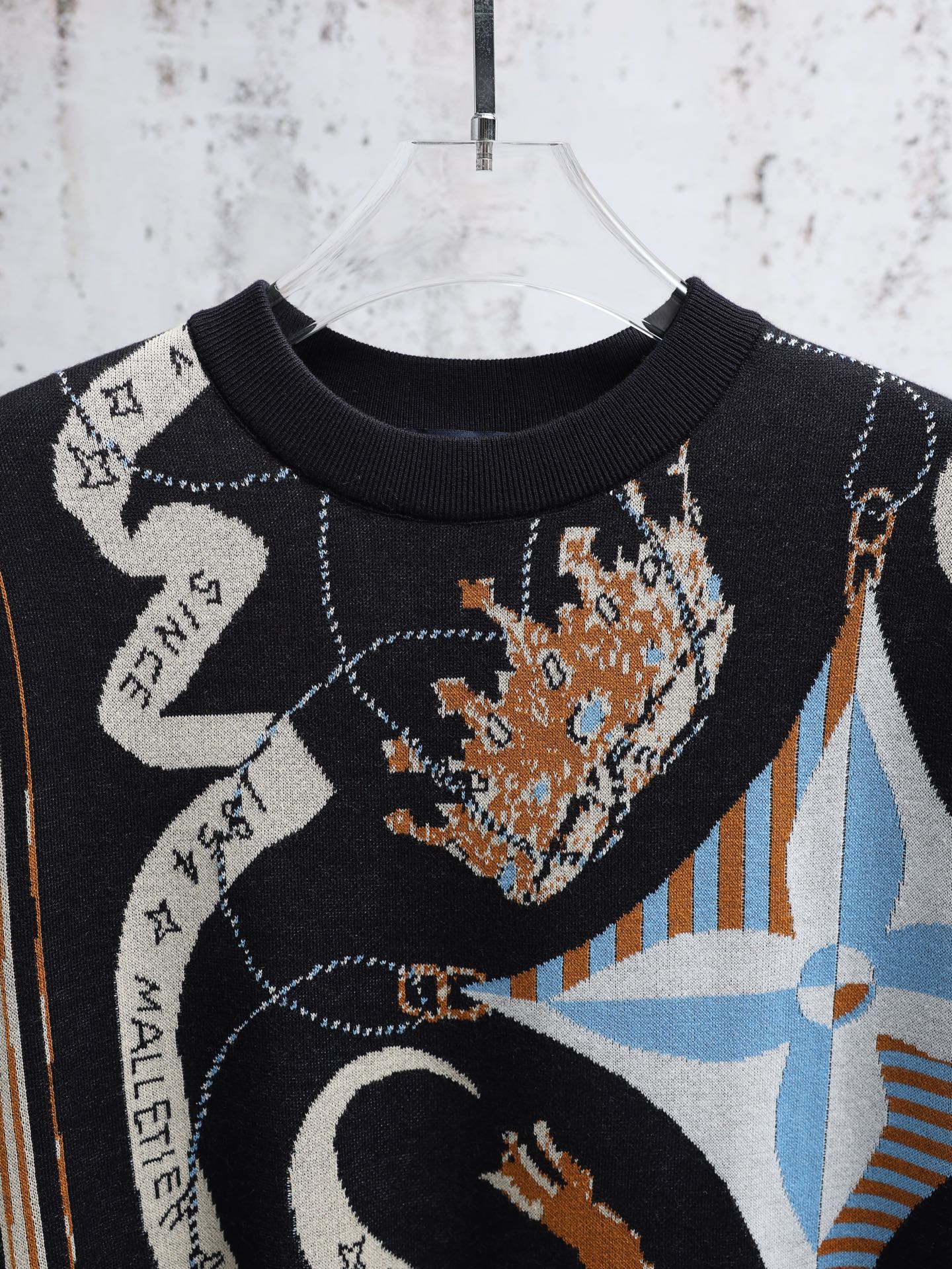 LV Jacquard Crew Neck T-Shirt