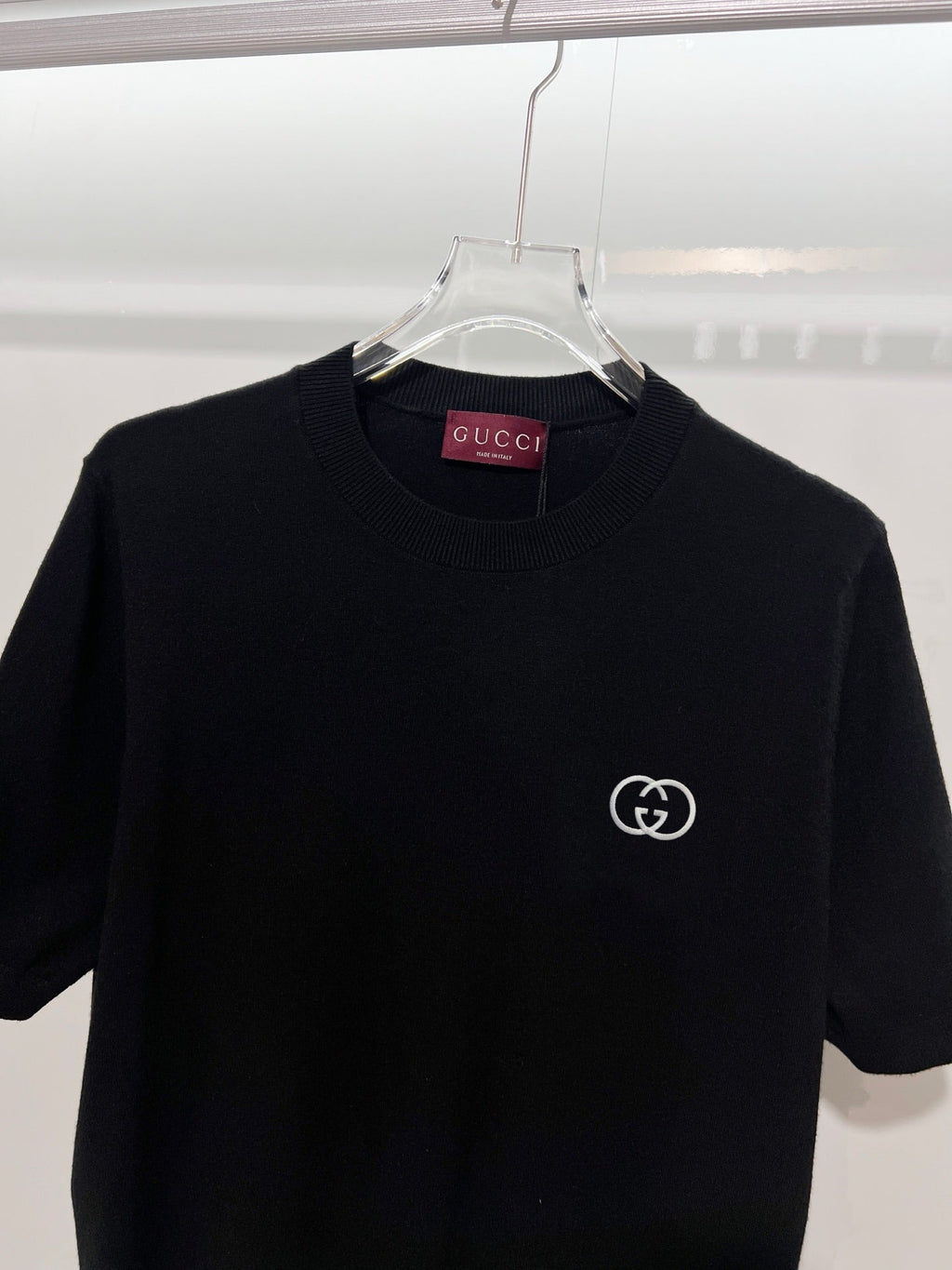 Gucci Cotton knit Crew Neck T-Shirt