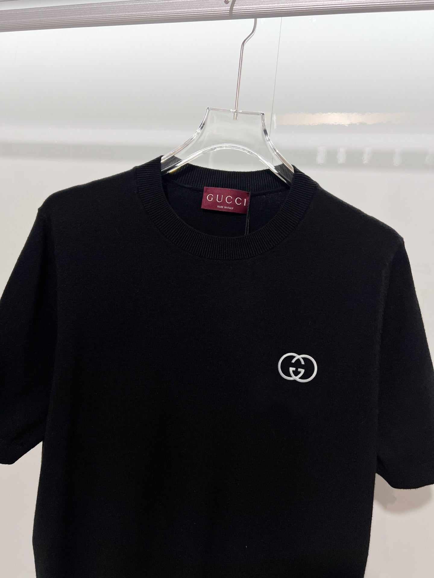 Gucci Cotton knit Crew Neck T-Shirt