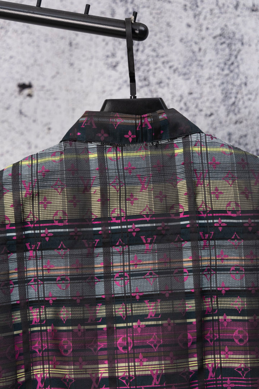 LV Dark Red Long-Sleeve Shirt Jacket