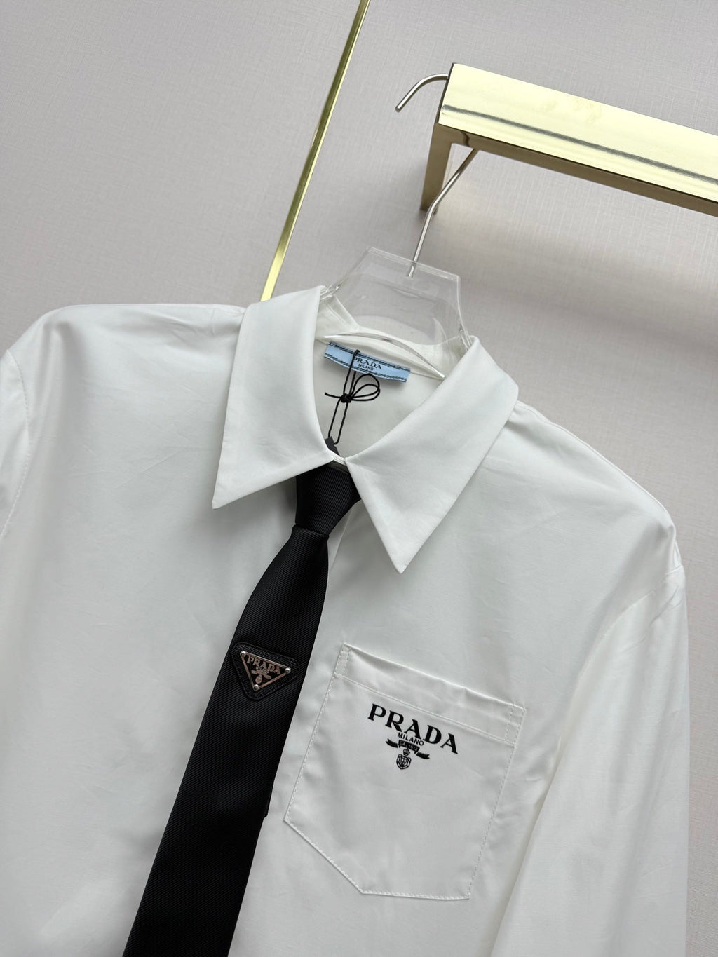 Prada Women's long sleeve shirt with Tie