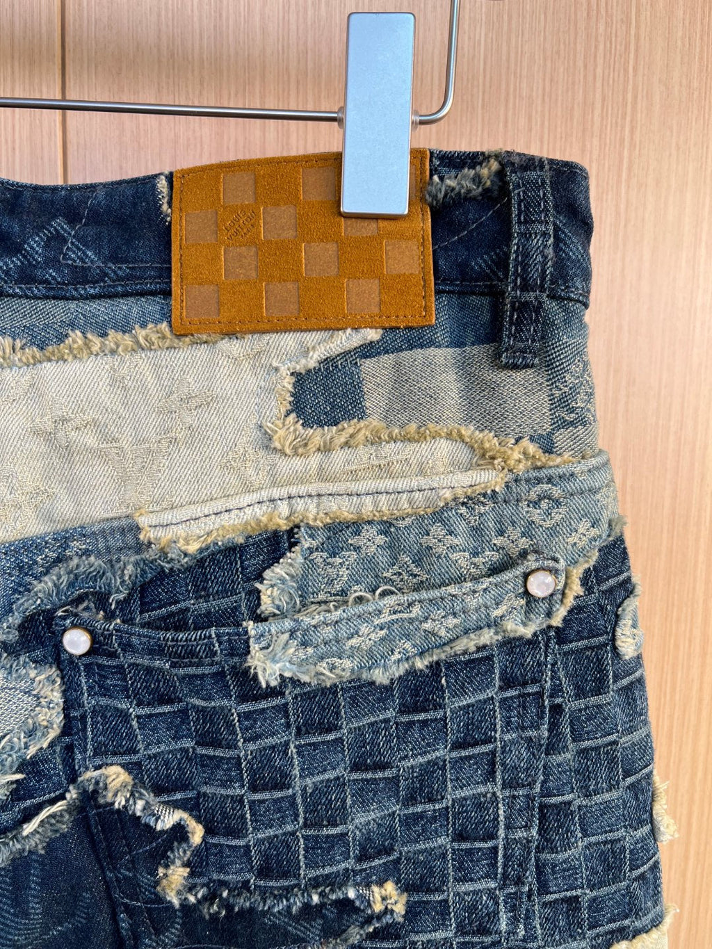LV Denim Heavy-Duty  Patchwork Jeans