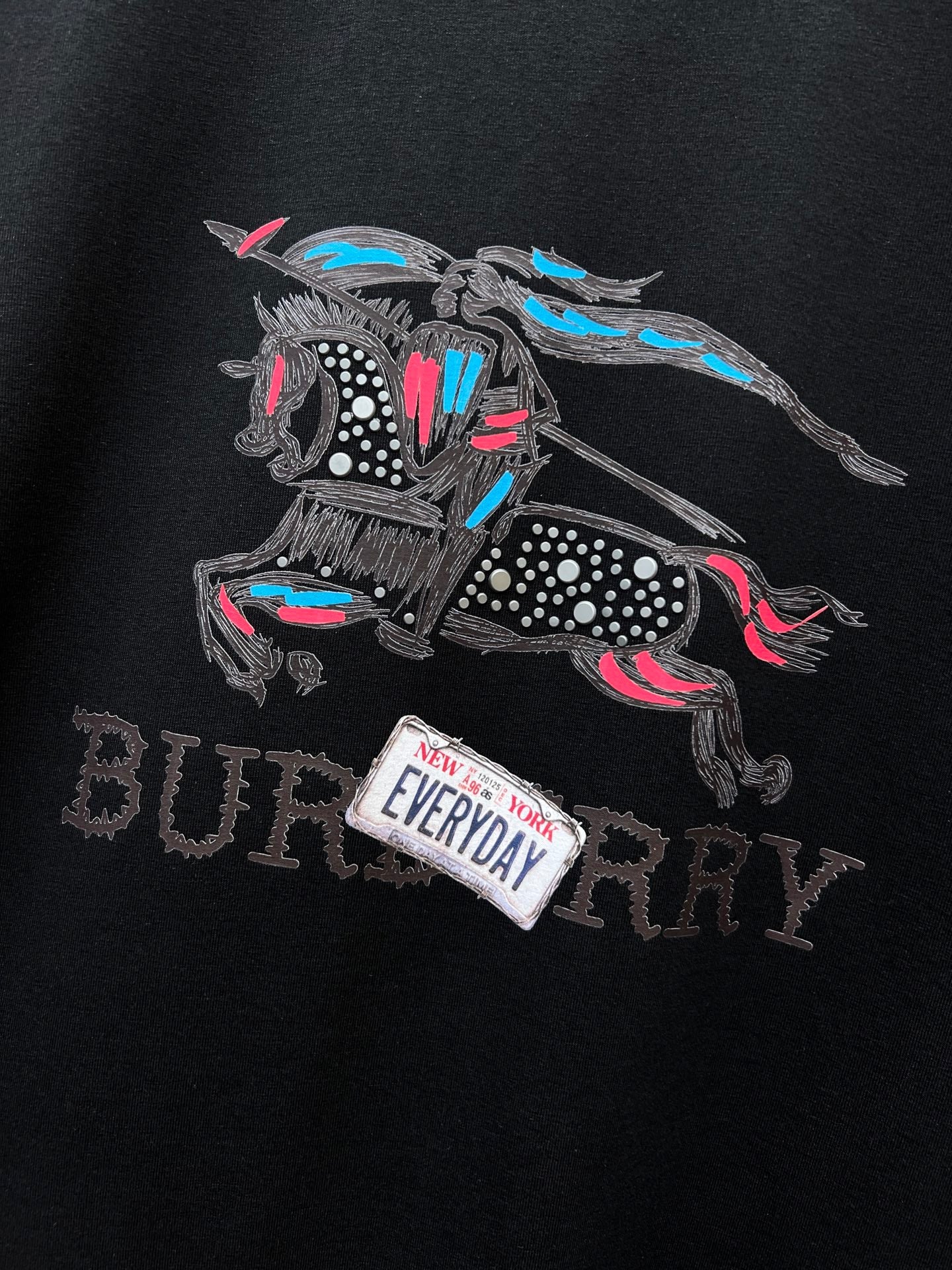 Burberry 3D Embroidered T-Shirt