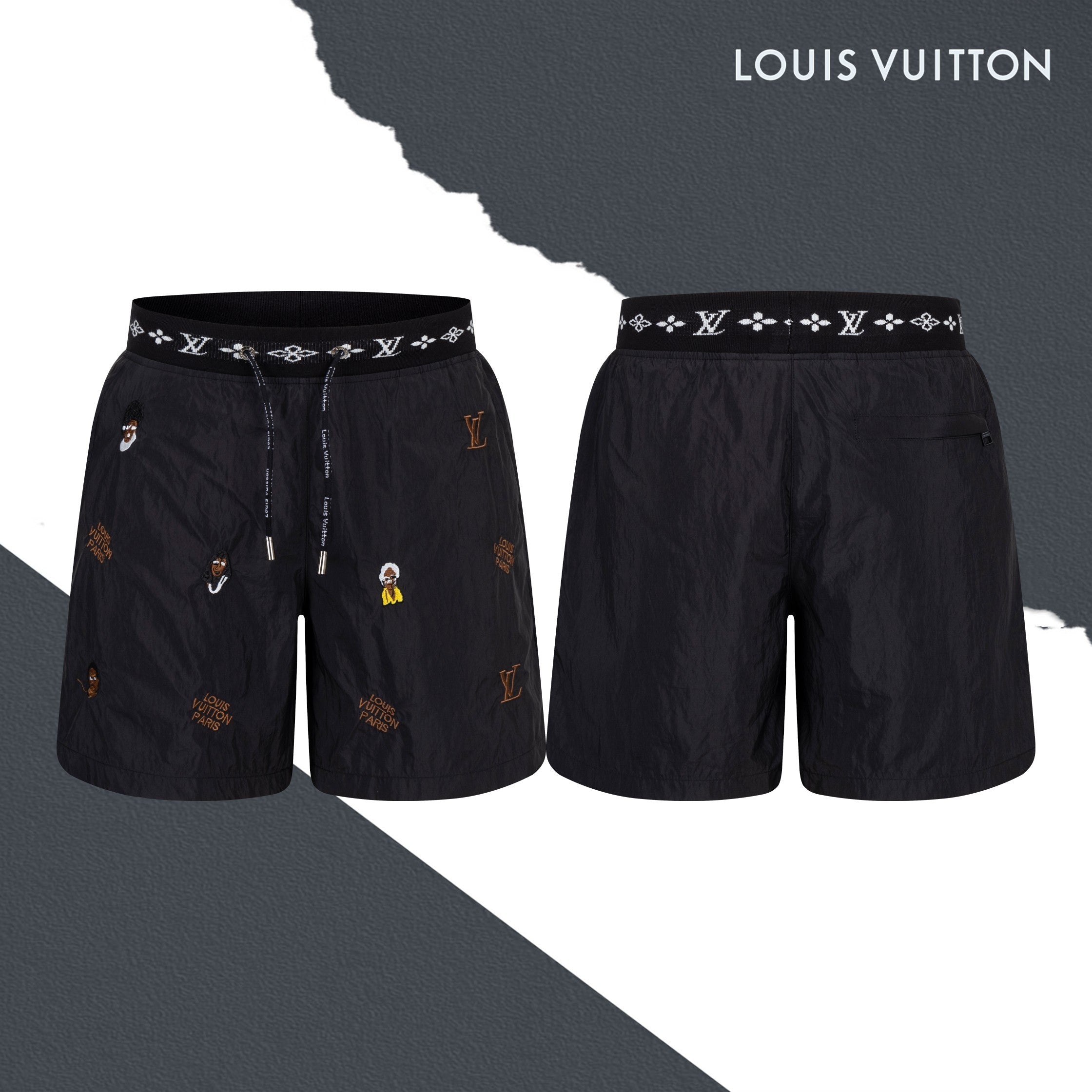 LV beach shorts