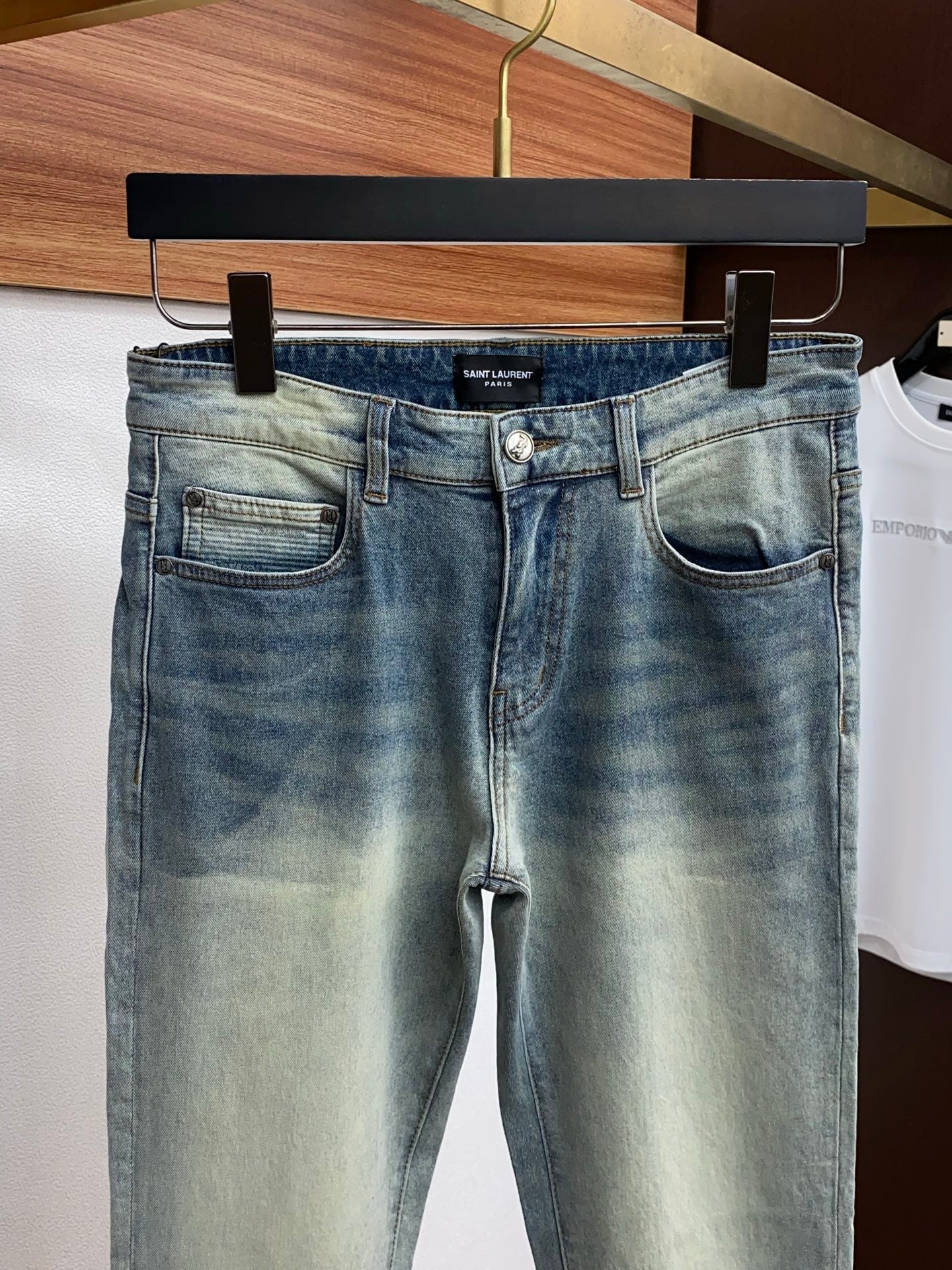 YSL Slim Fit Straight-Leg Jeans