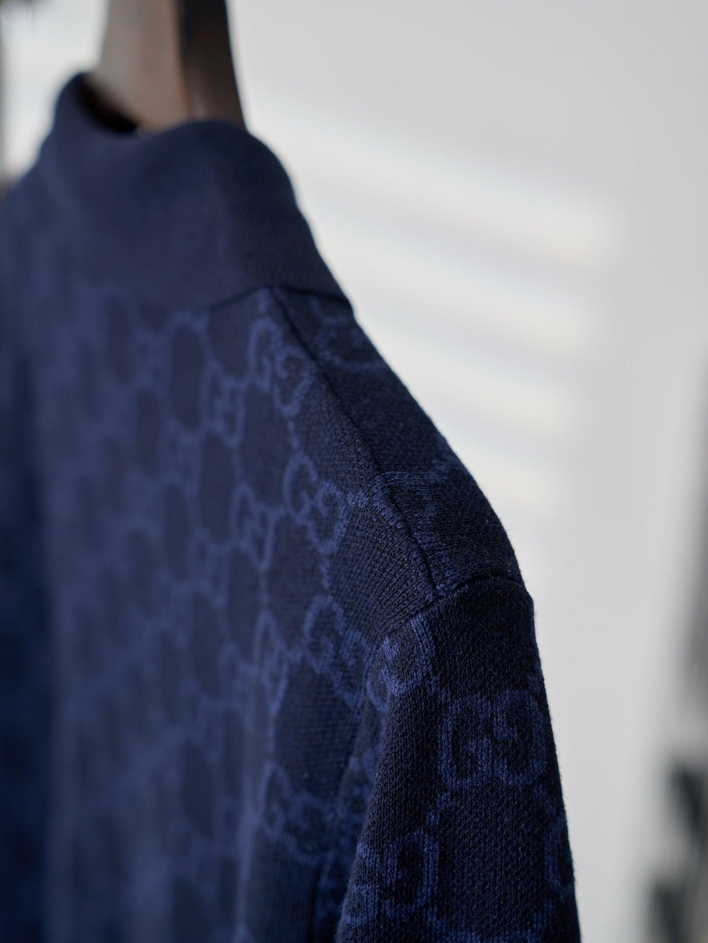Gucci Jacquard All-over Knit Polo shirt