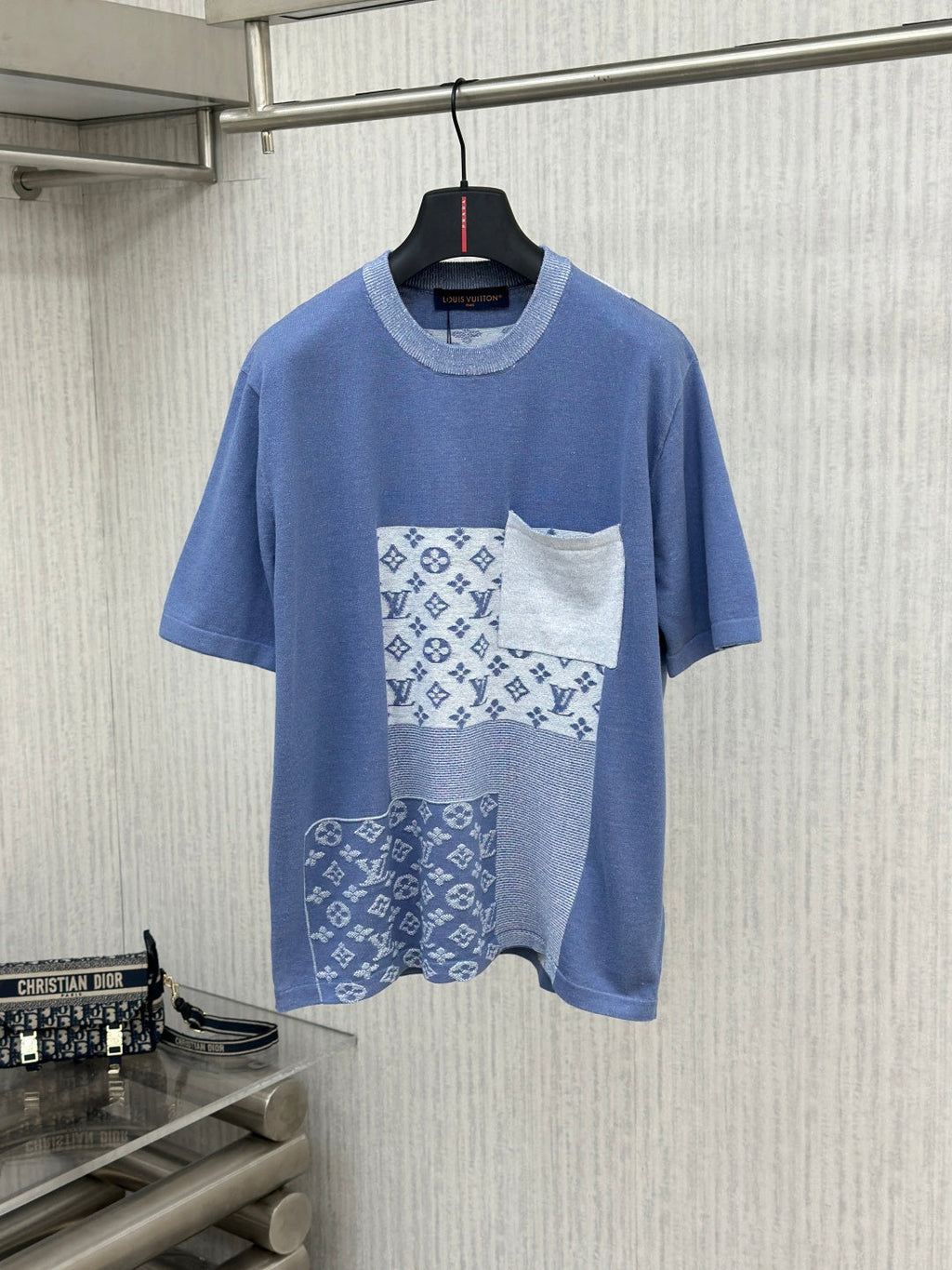 LV Patchwork Monogram Knit shirt