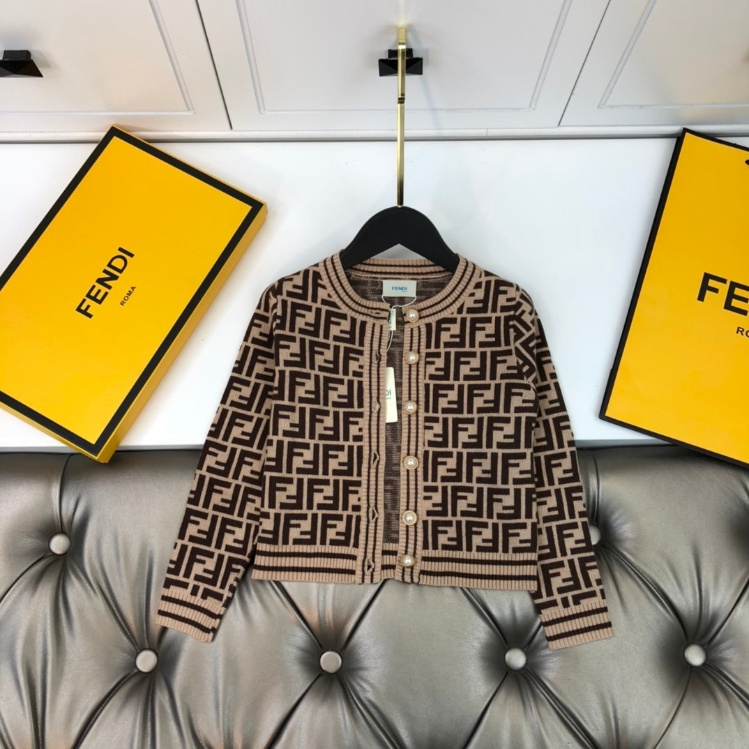 Fendi Cardigan + sleeveless dress