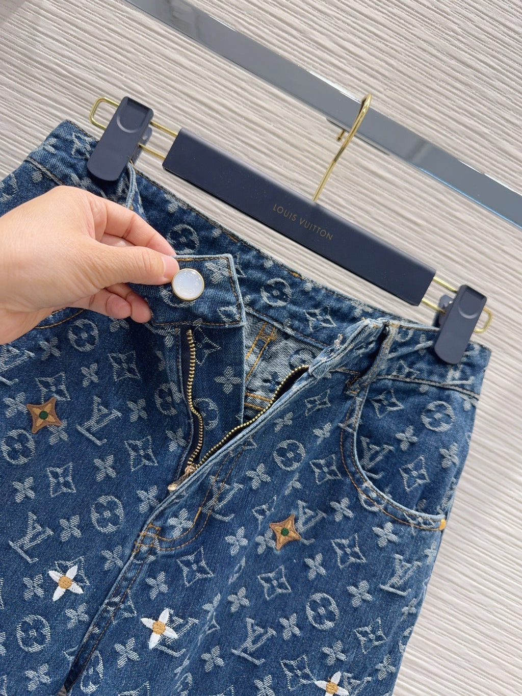 LV Denim Pants - women's