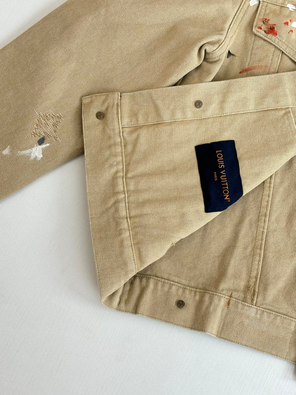 LV Distressed Workwear Denim Jacket