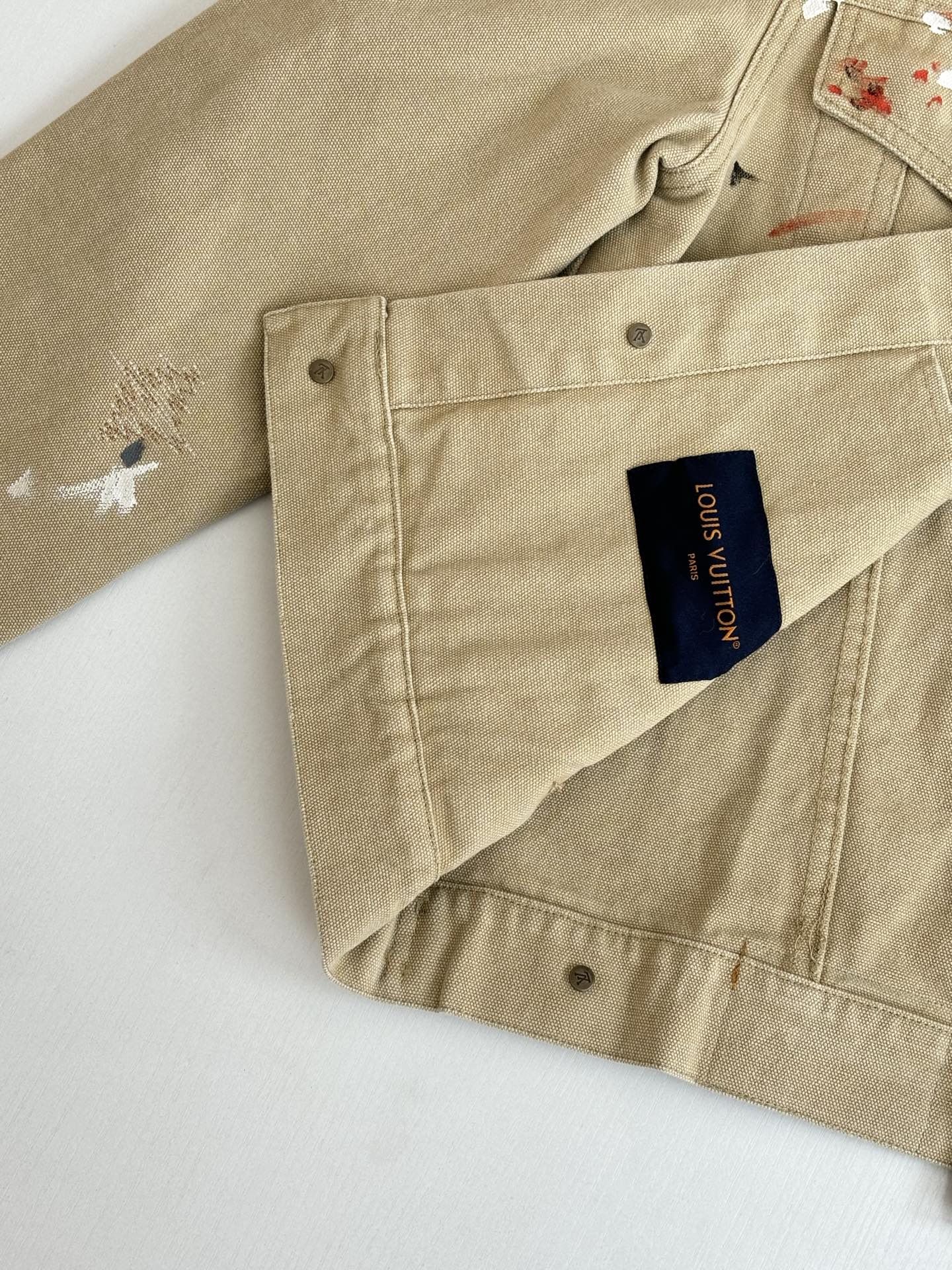 LV Distressed Workwear Denim Jacket