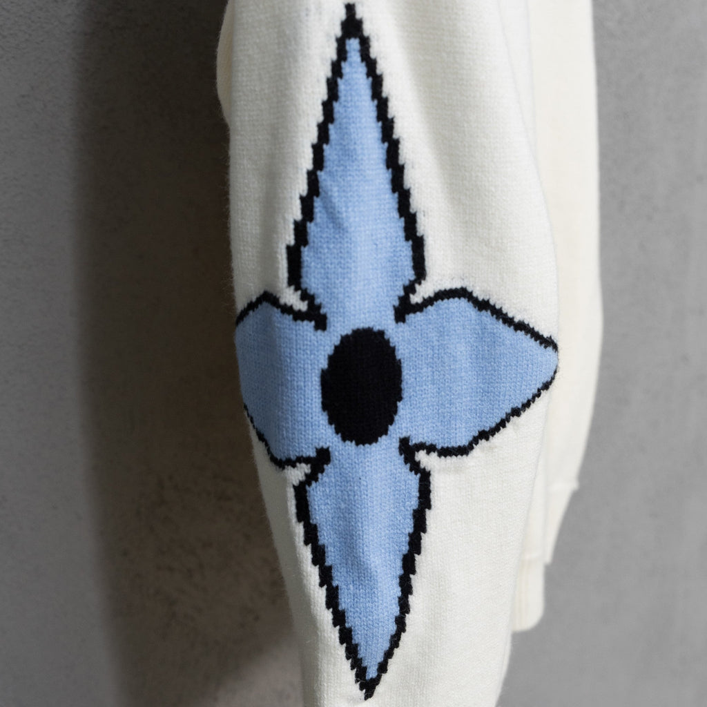 LV Jacquard Wool Knit Sweater
