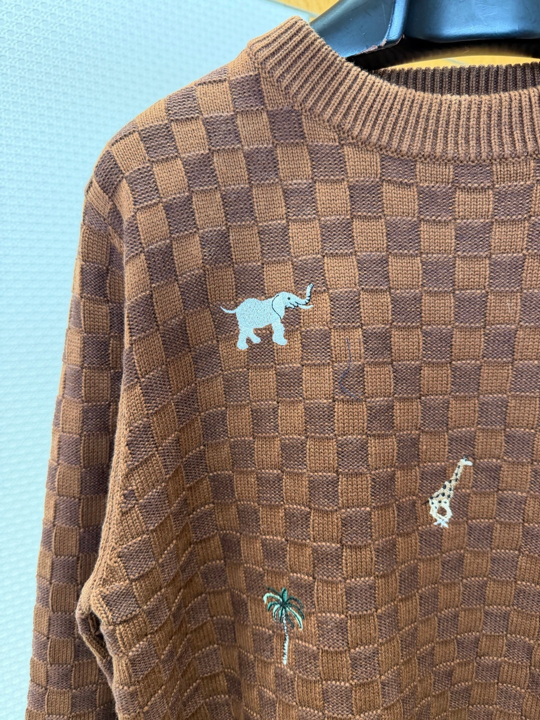 LV Animal Embroidery Sweater