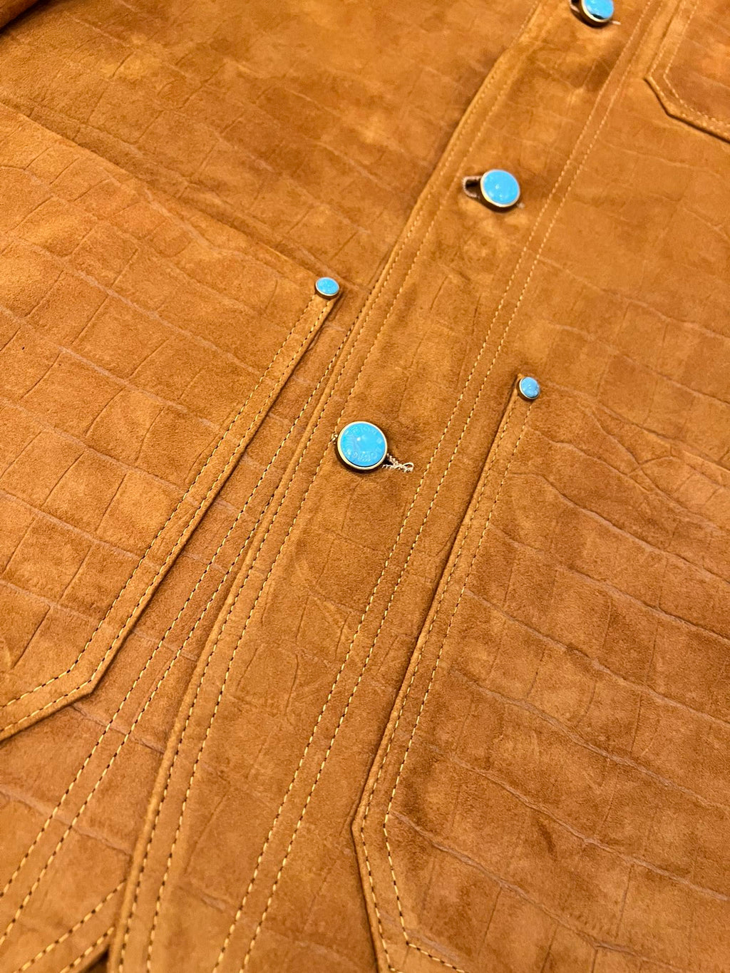 LV GoatSkin Suede Genuine Leather Jacket