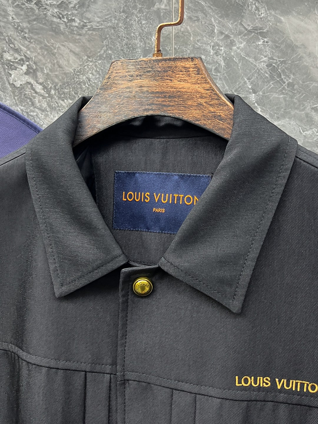 LV Mulberry Silk Acetate Embossed Jacket