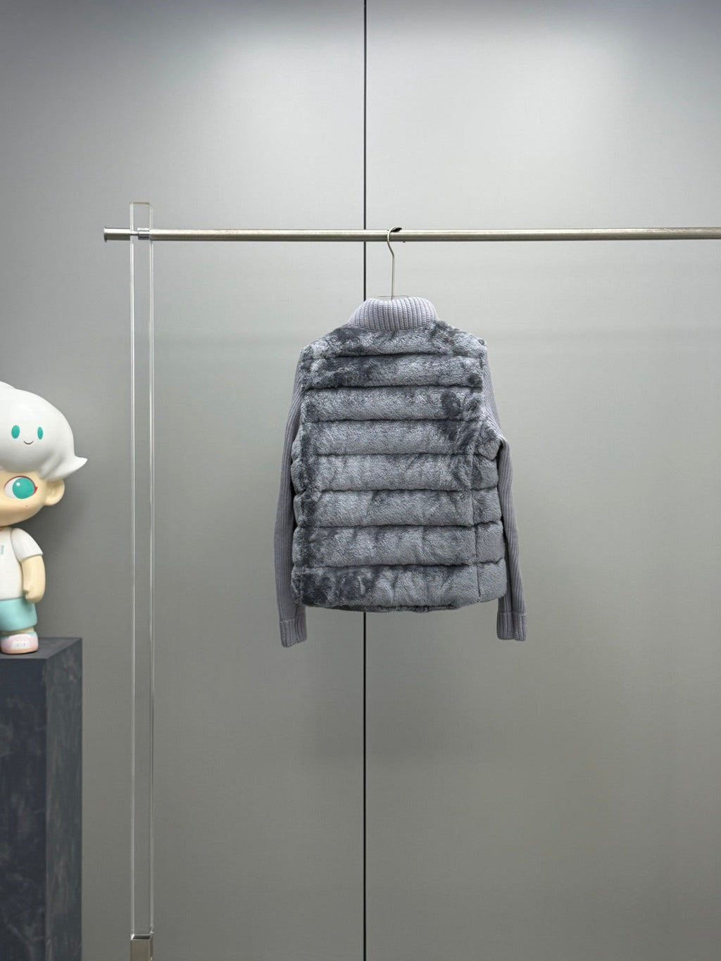 Moncler Teddy Fleece Knit Jacket