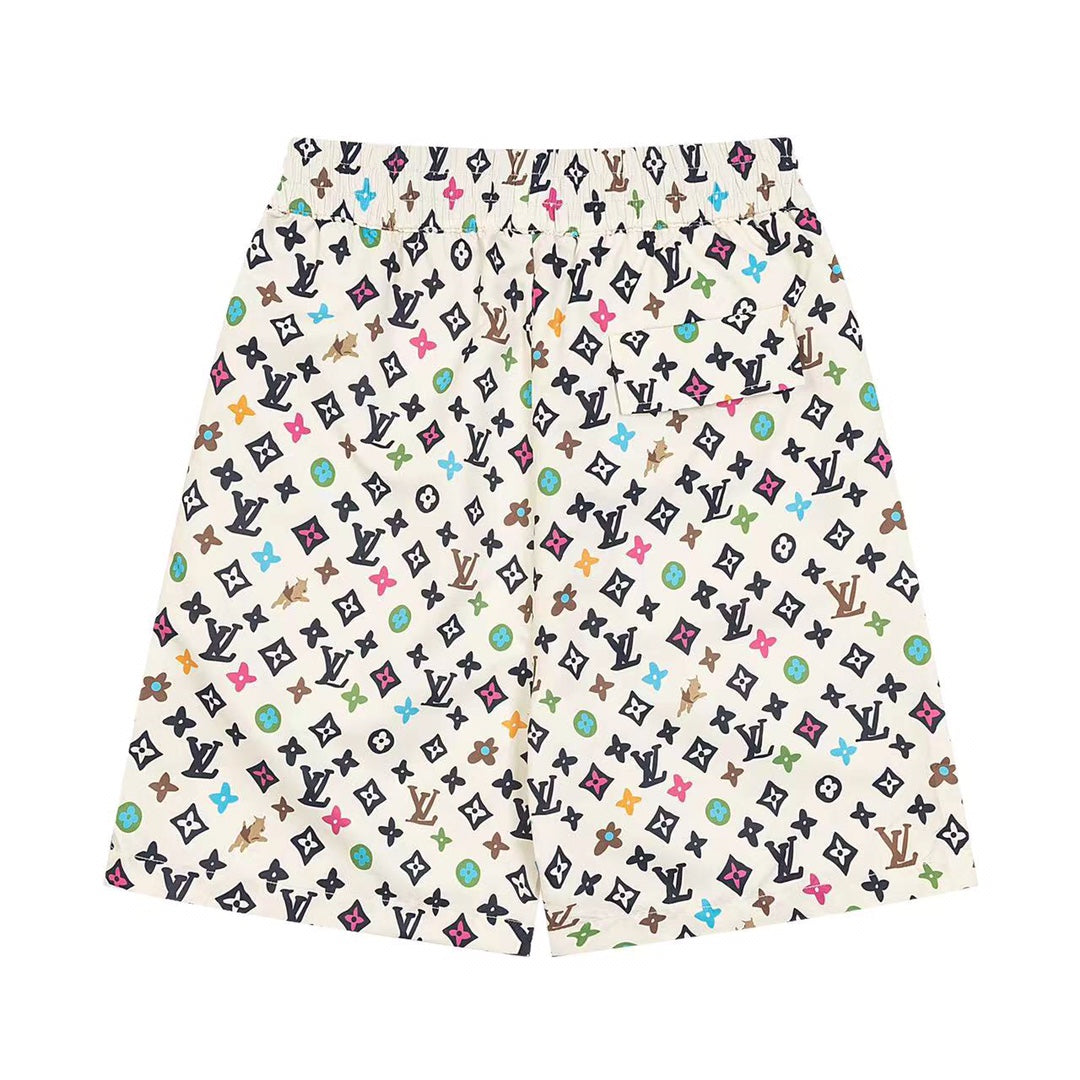 LV Mulberry Silk Shorts