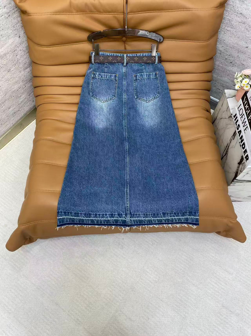 Women LV Denim Skirt
