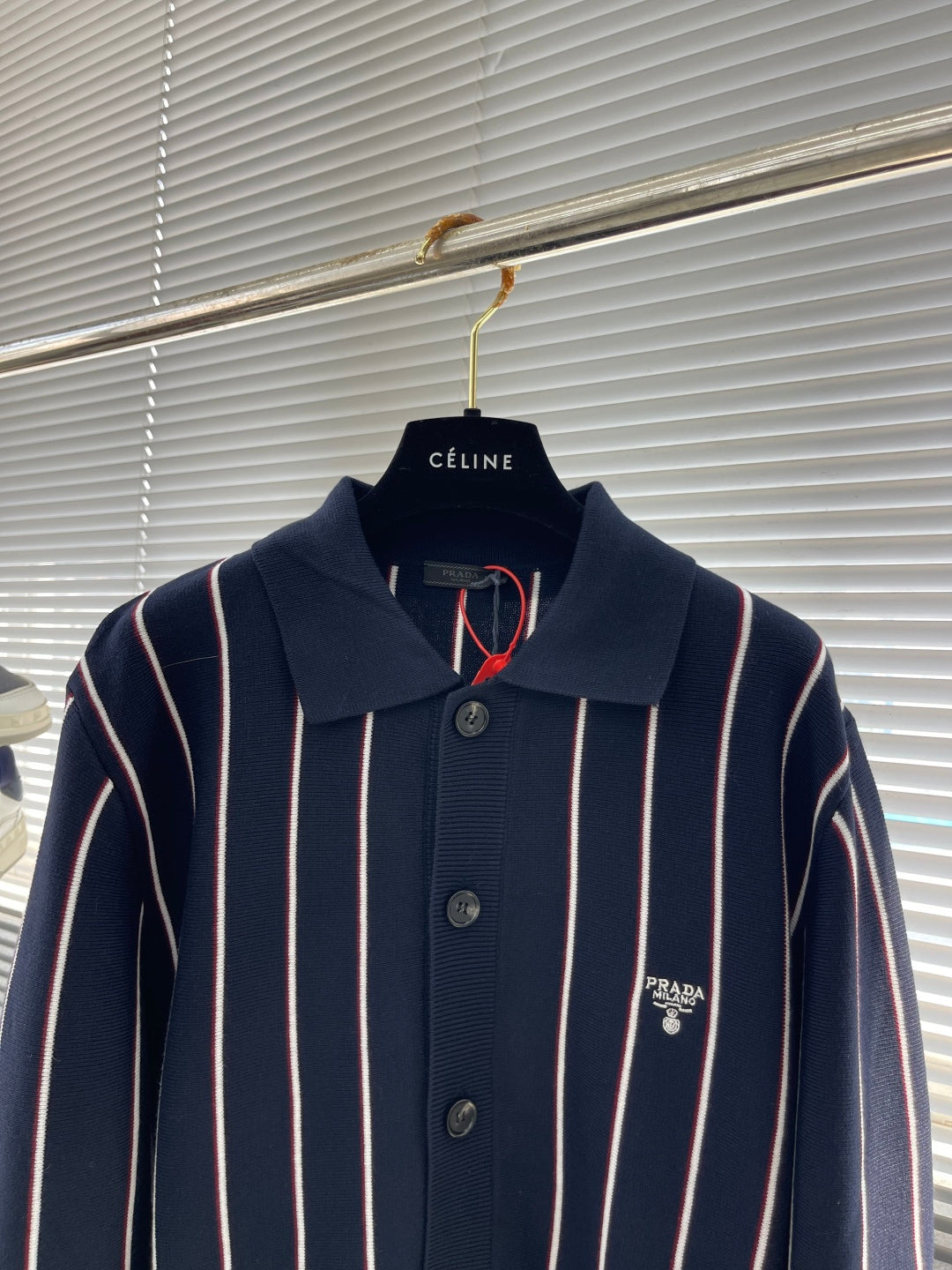 Prada Embroidered Cardigan
