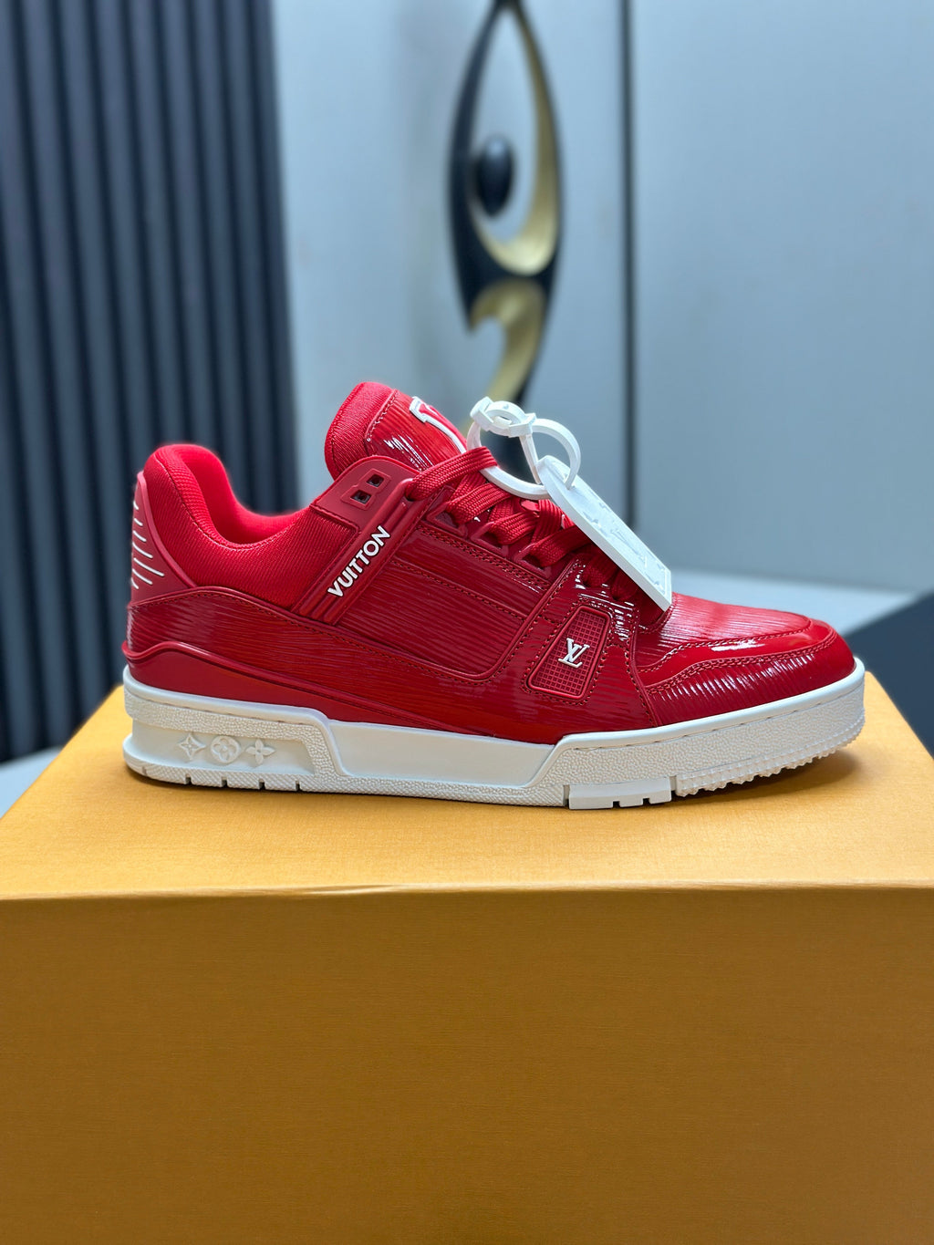 LV Trainers Patent Leather