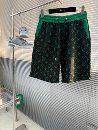 LV Burnout Patchwork Shorts