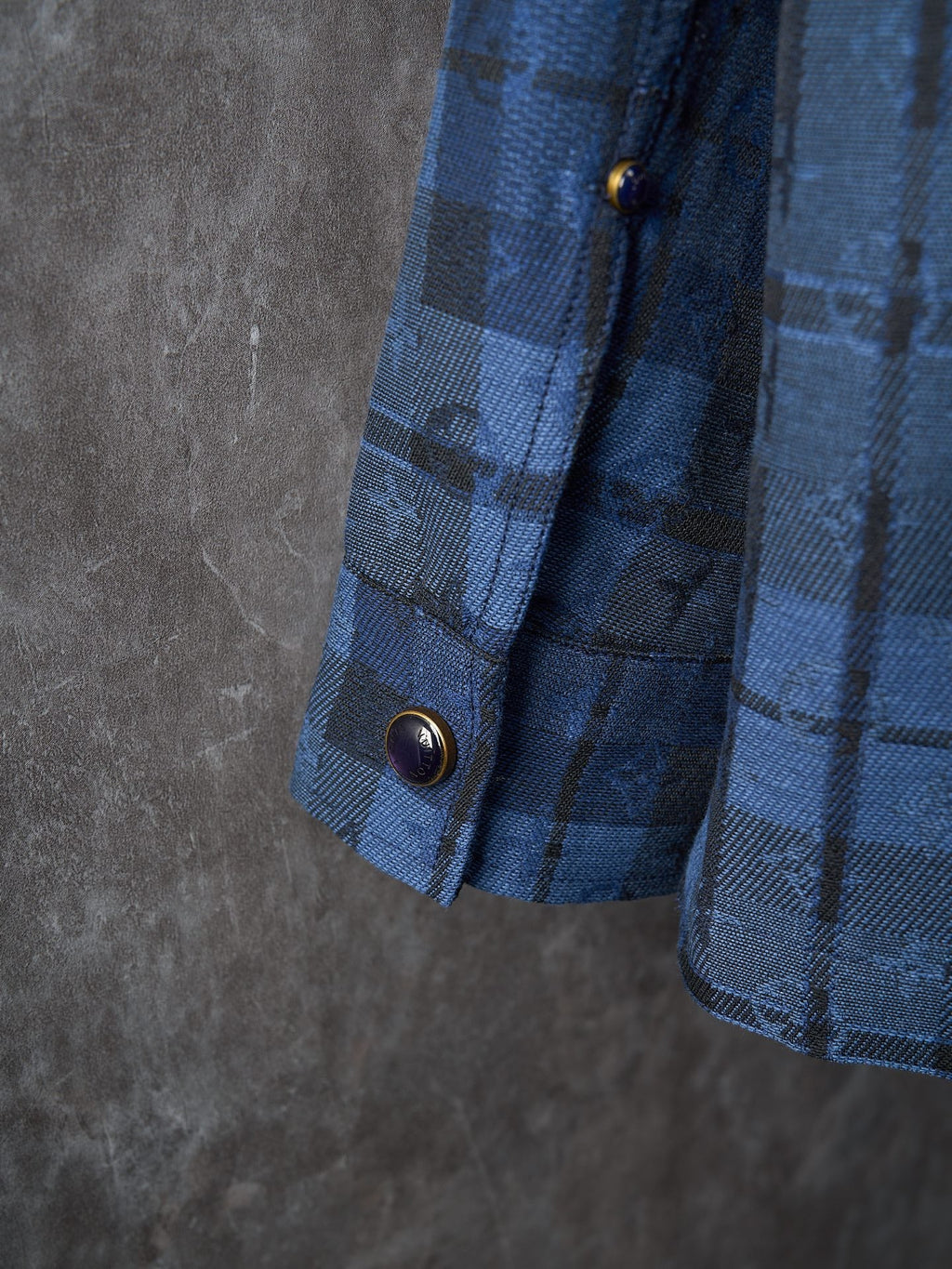 LV Monogram Tartan Denim Overshirt