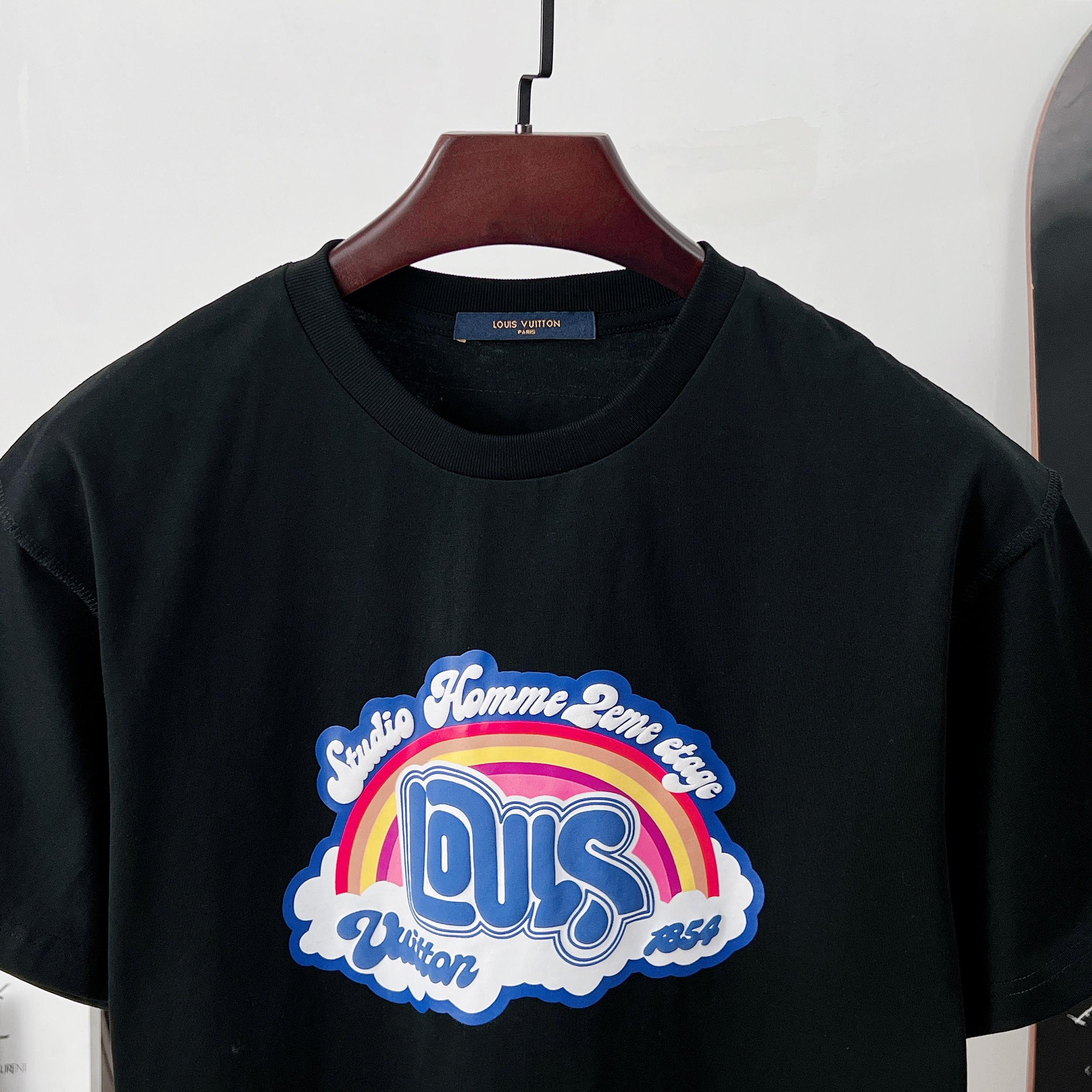 LV Rainbow Cloud Short Sleeve T-Shirt