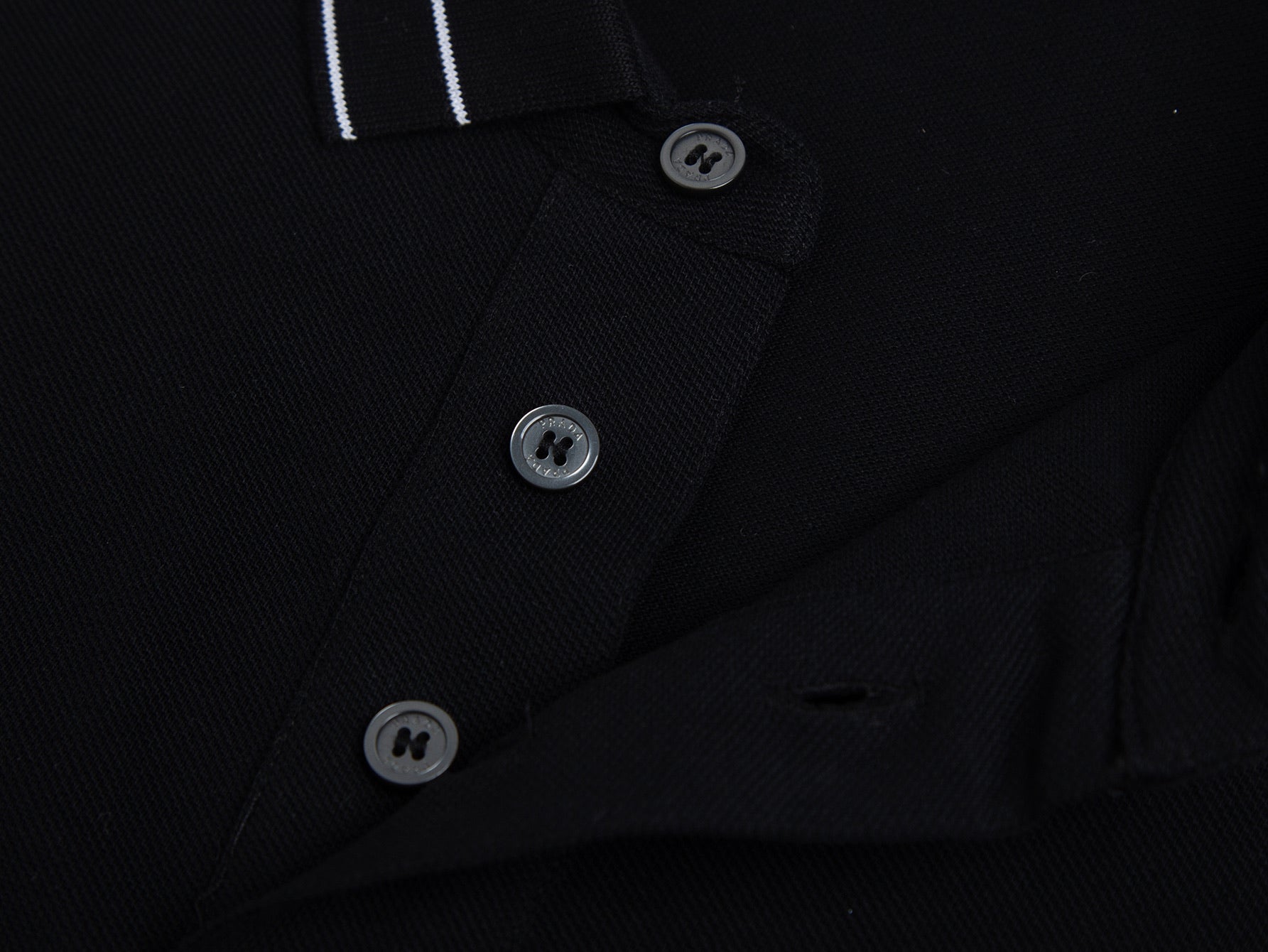 Prada Embroidered Collar Shirt