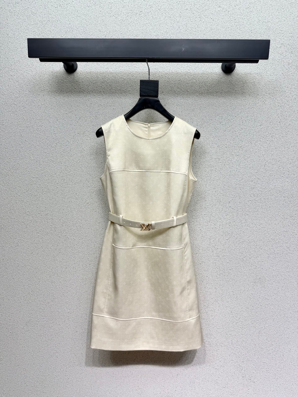 LV Monogram Sleeveless Dress W/Belt