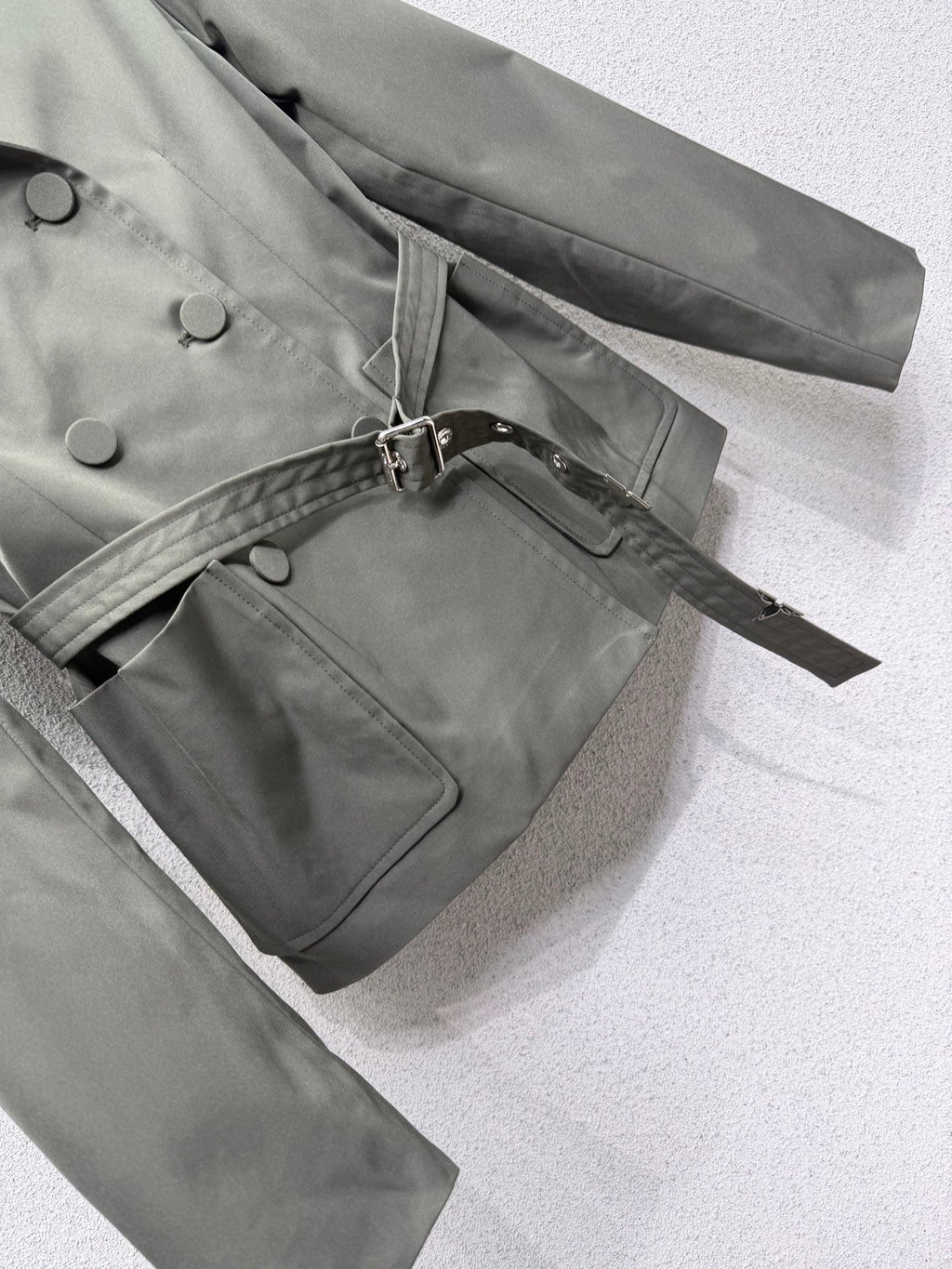 LV Military Green Metallic Jacket - Women's