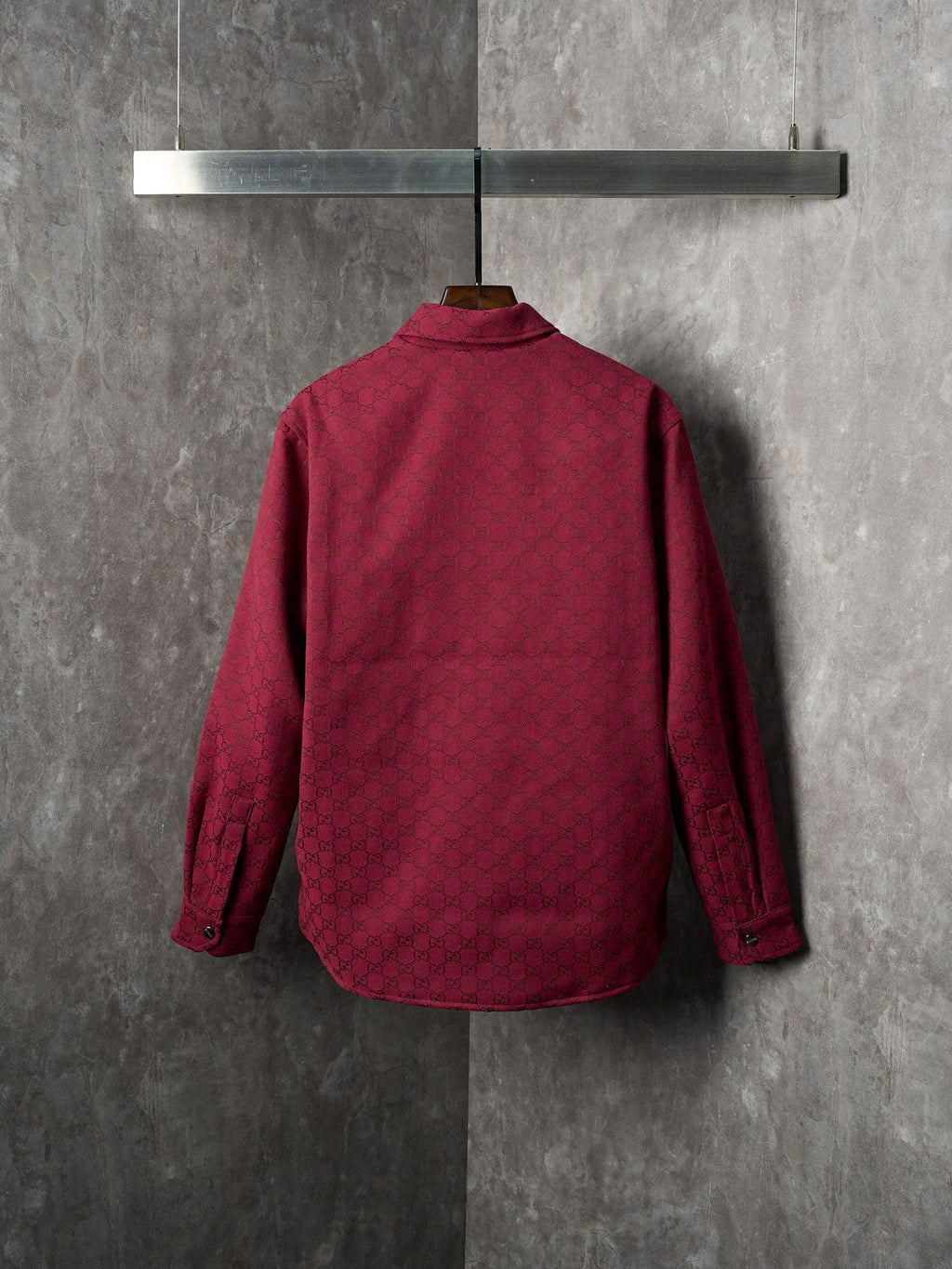 GG Jacquard Canvas Jacket with Chain Collar