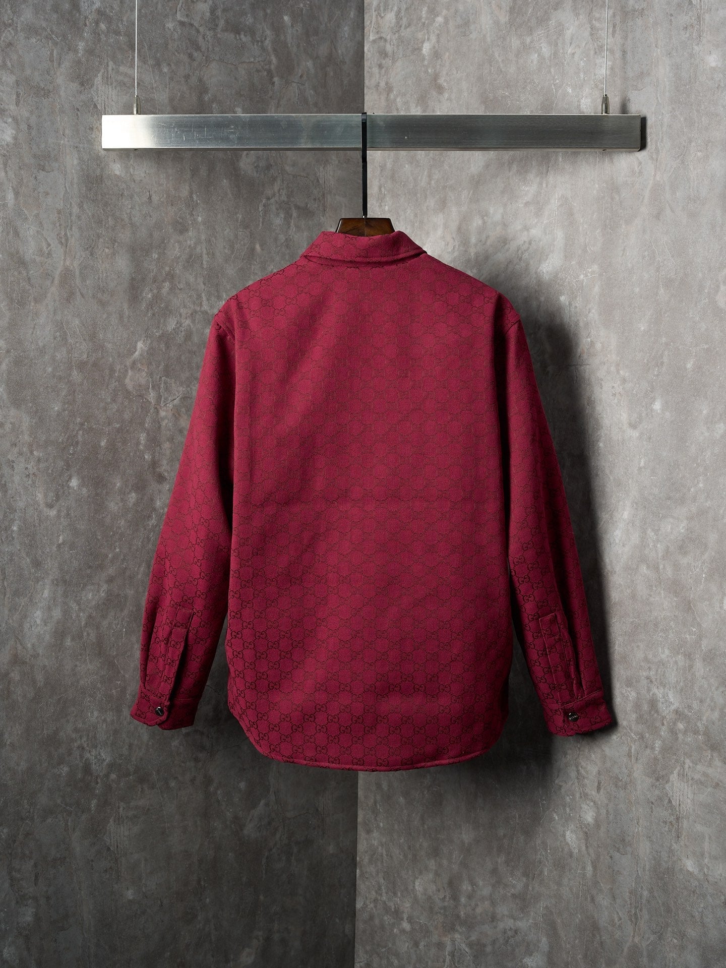 GG Jacquard Canvas Jacket with Chain Collar
