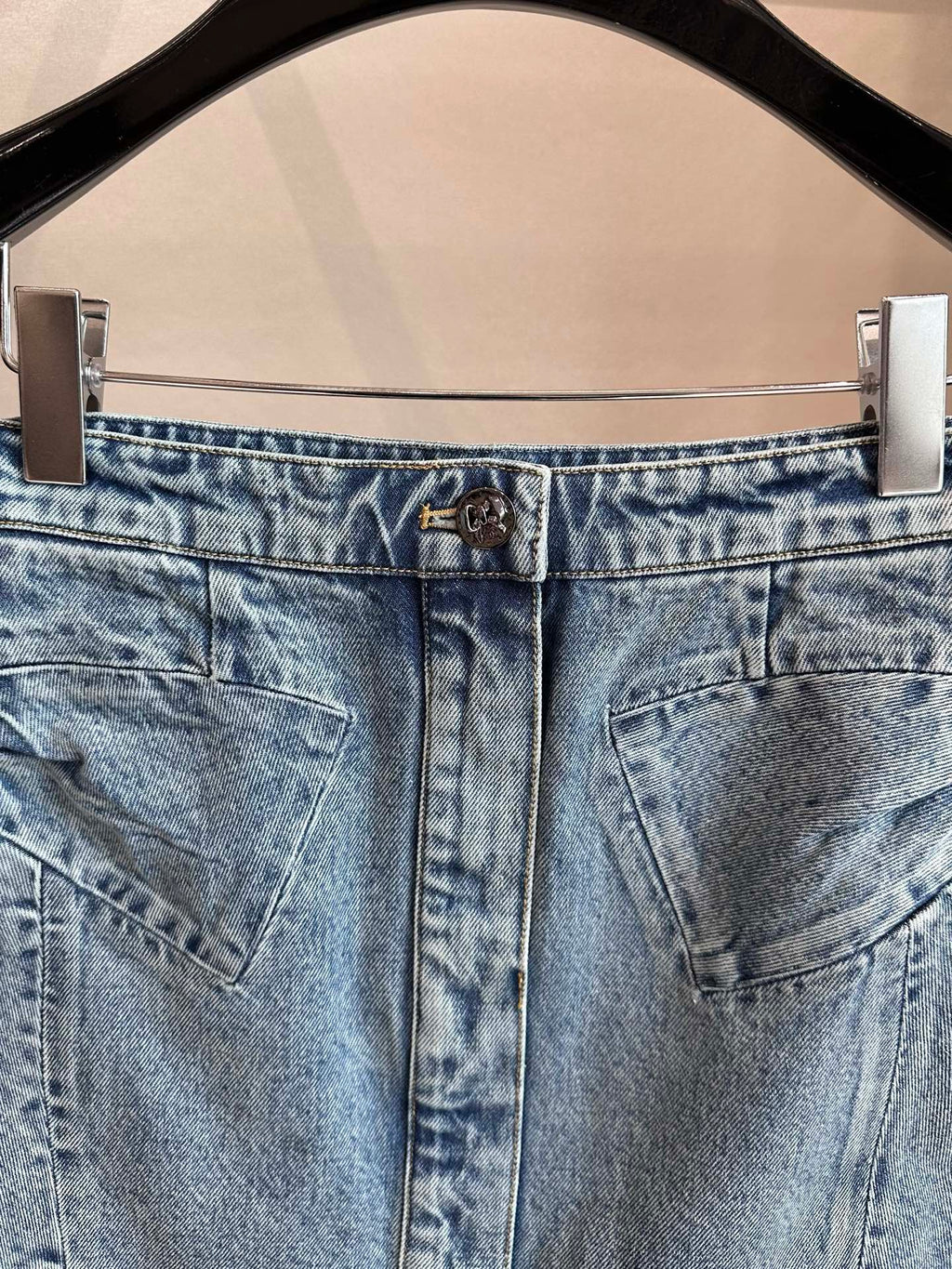 Chanel Women's bow denim Mini Shirt