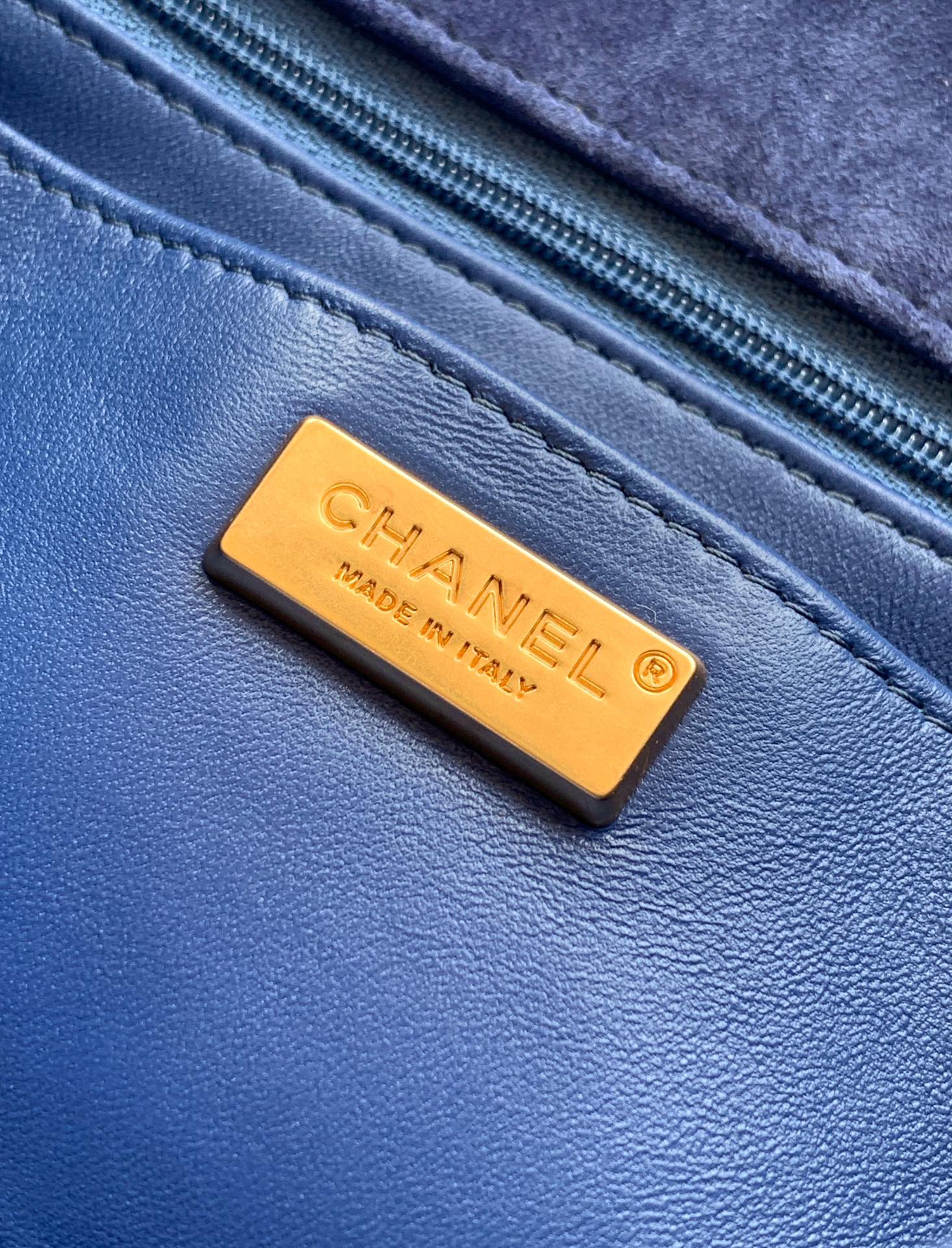 Chanel Royal Blue Suede Bad
