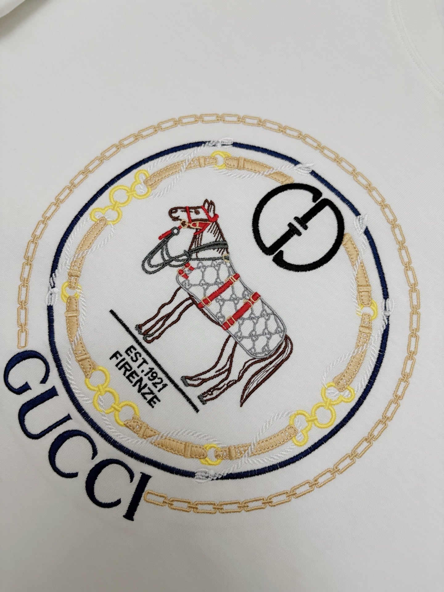 Gucci embroidered Cotton T-Shirt