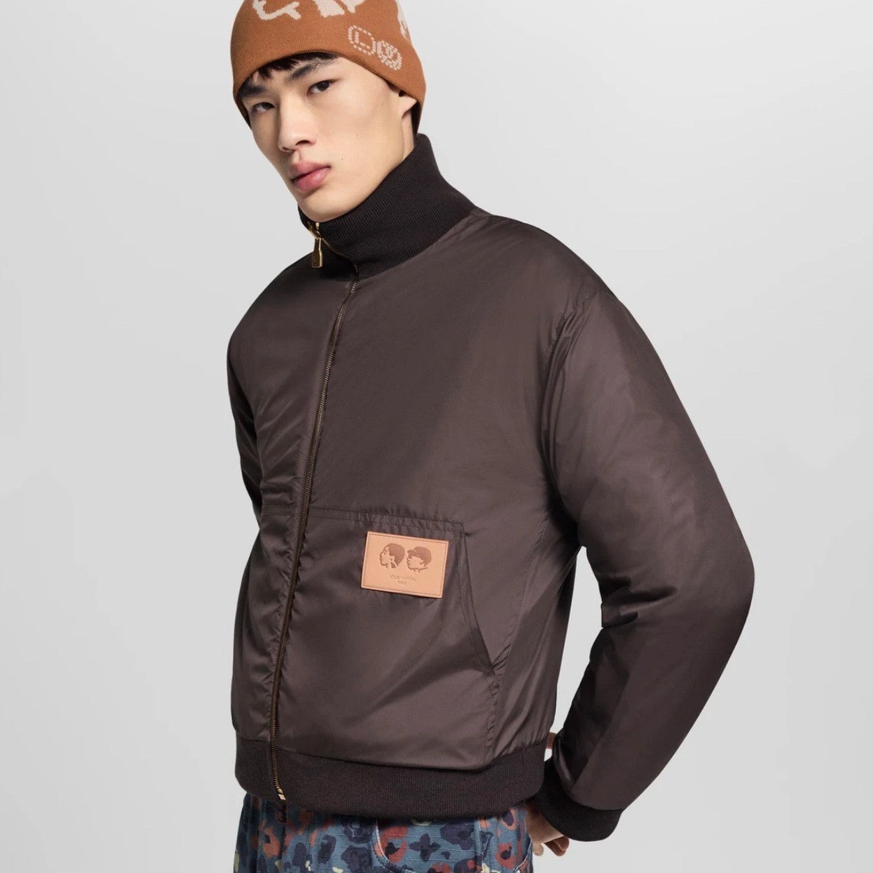 LV Runway Baseball Jacket Reversible