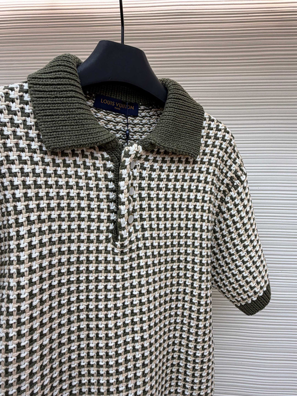 LV Jacquard Knit Short-Sleeve shirt