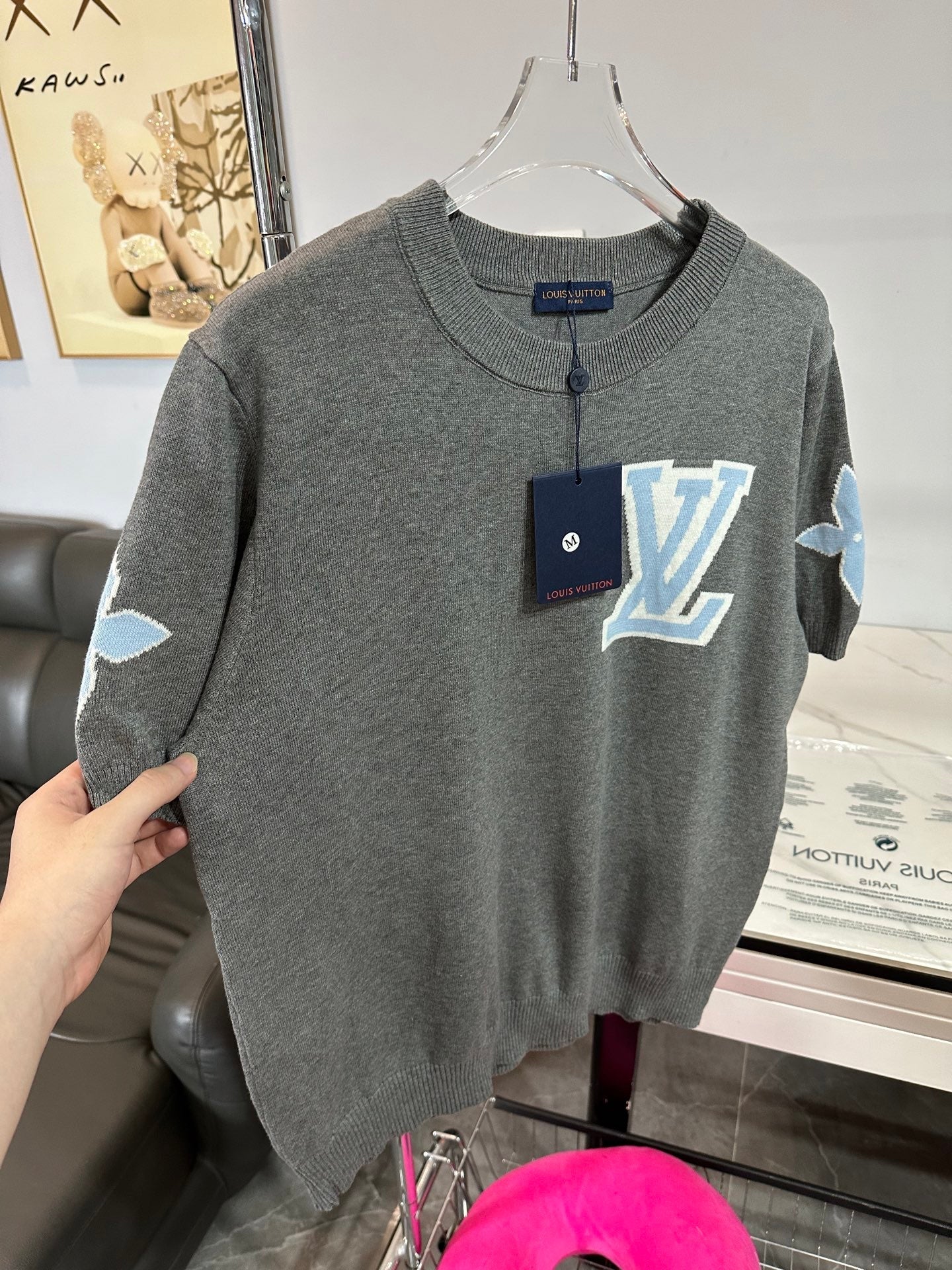 LV Crew Neck knit Shirt
