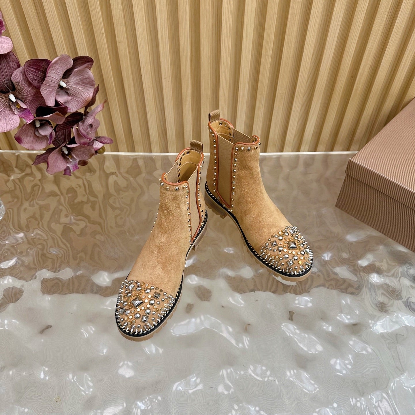 Women's Christian Louboutin studded ankle boots