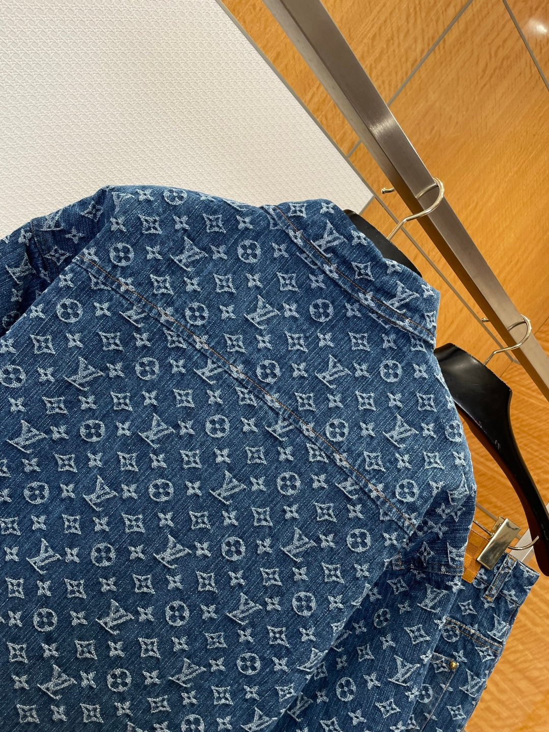 LV Denim Shirt & Pant Set