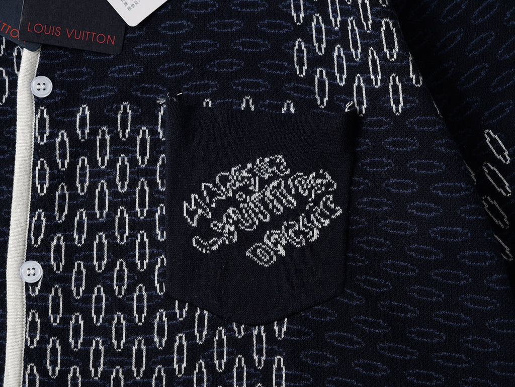 LV checked Knit Shirt