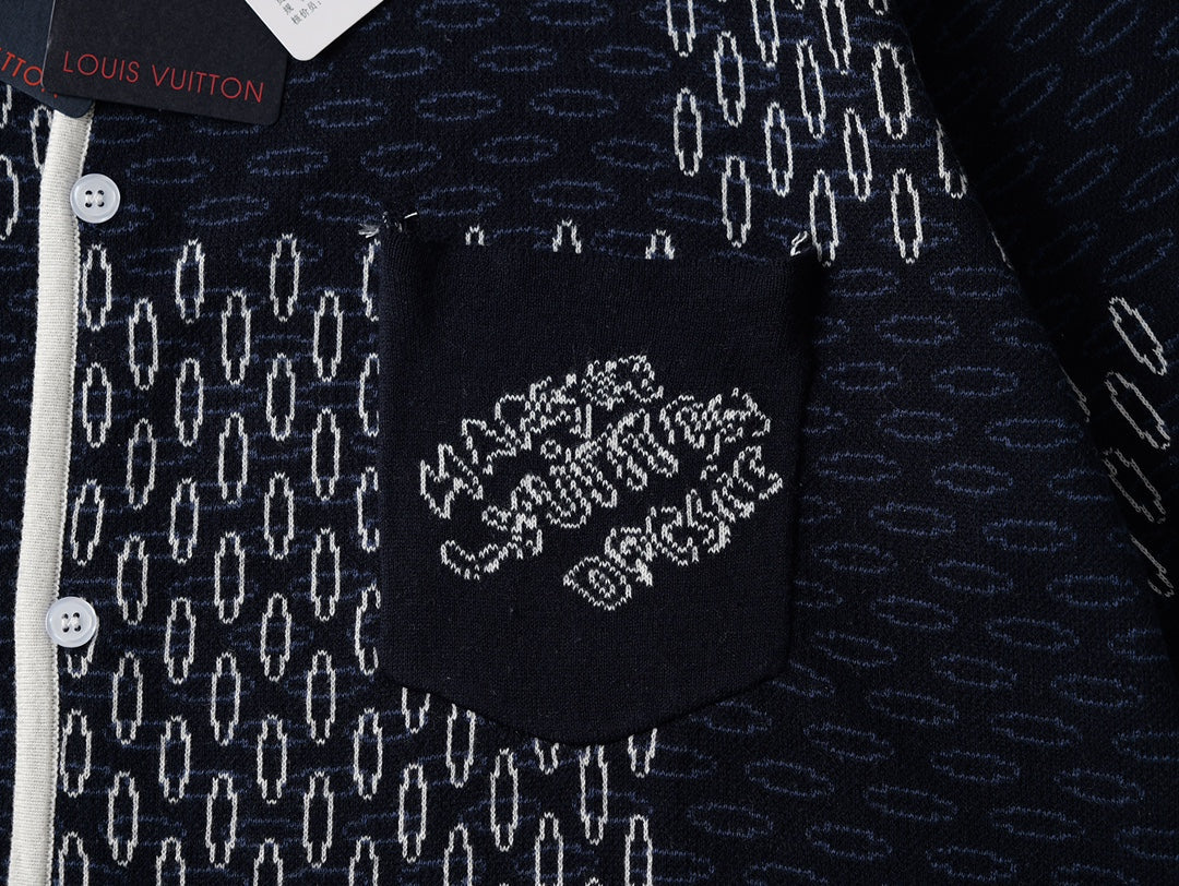 LV checked Knit Shirt