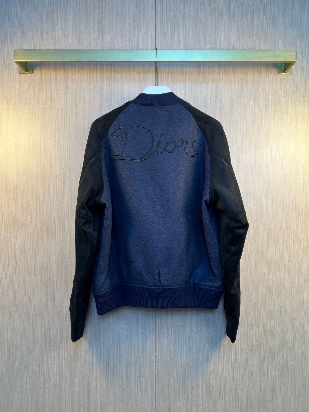 Dior Ribbon Embriodered Baseball Jacket