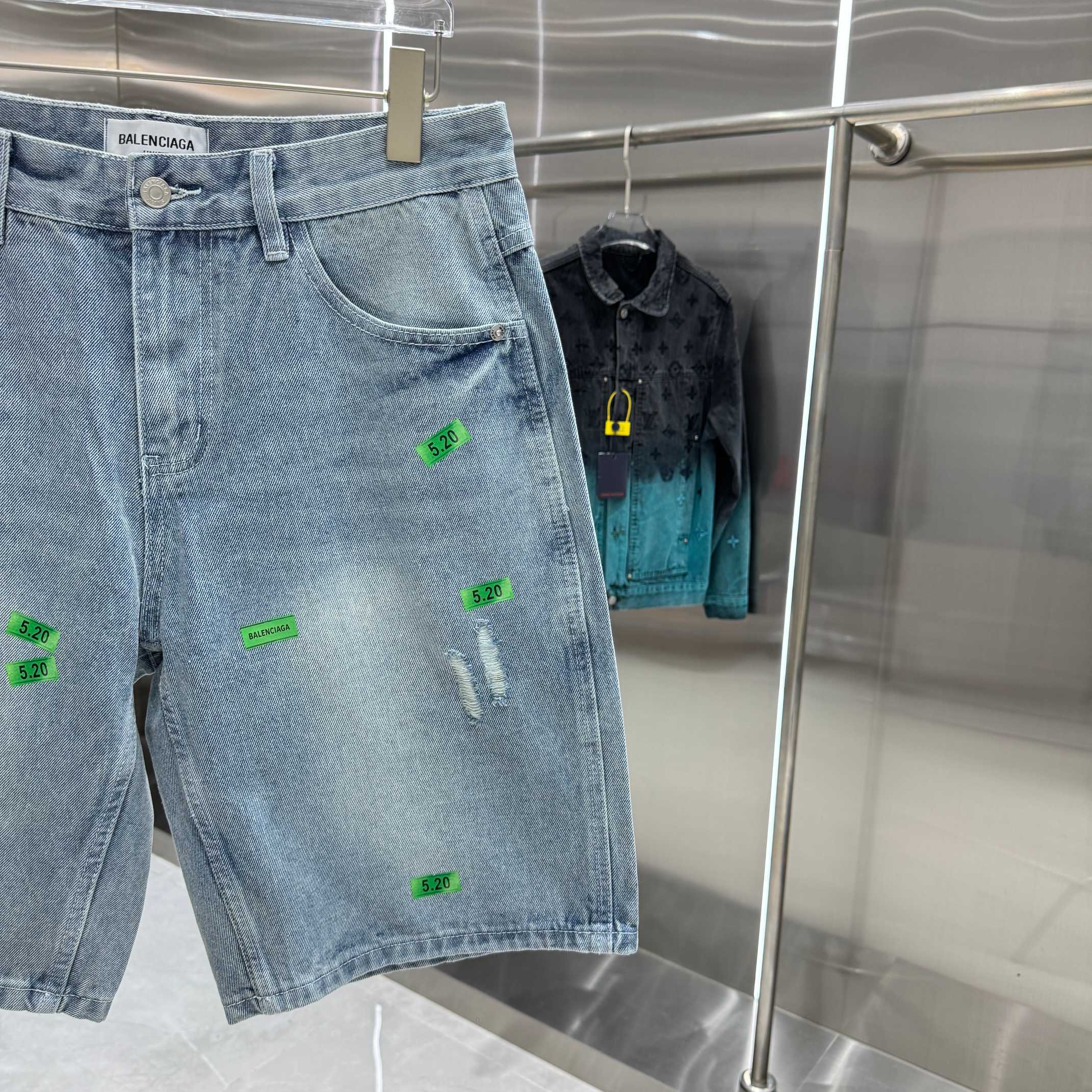 Balenciaga Denim Shorts
