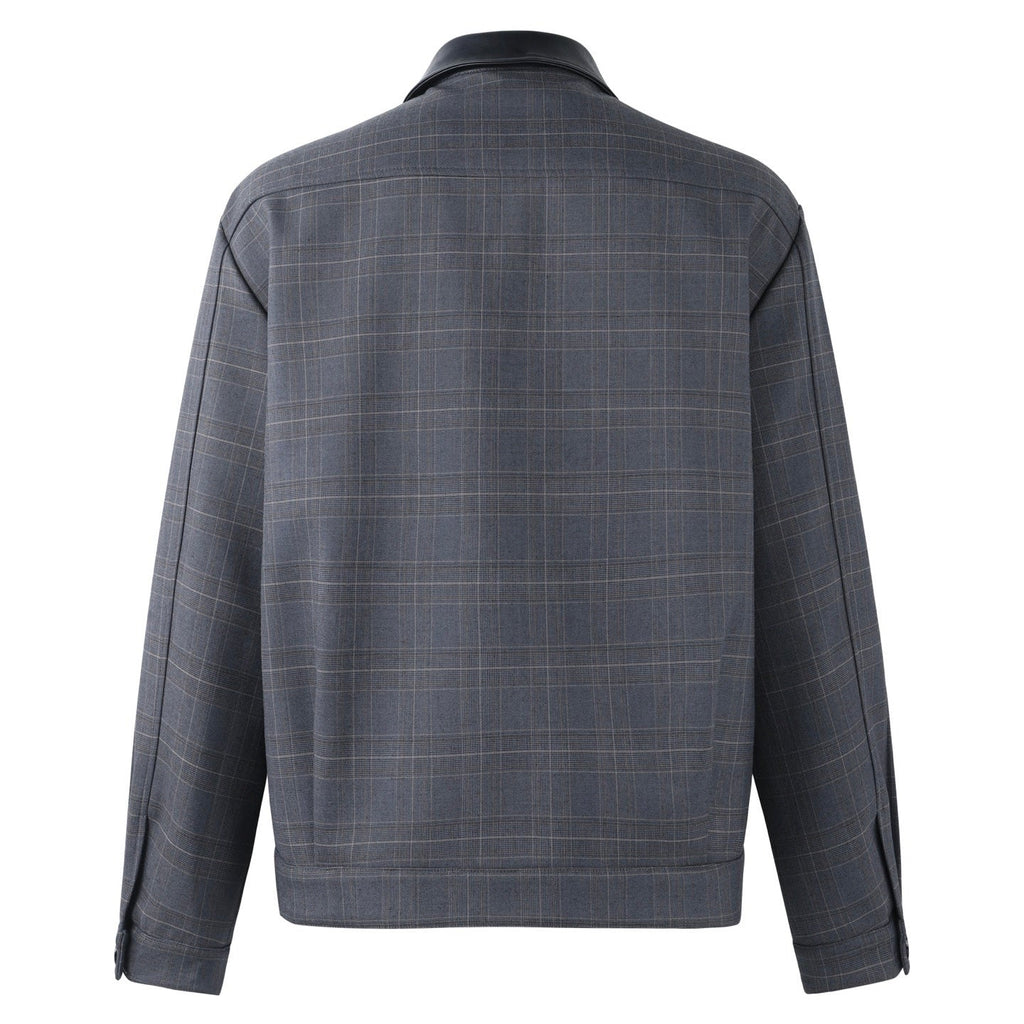 MiuMiu Leather Collar Jacket Unisex