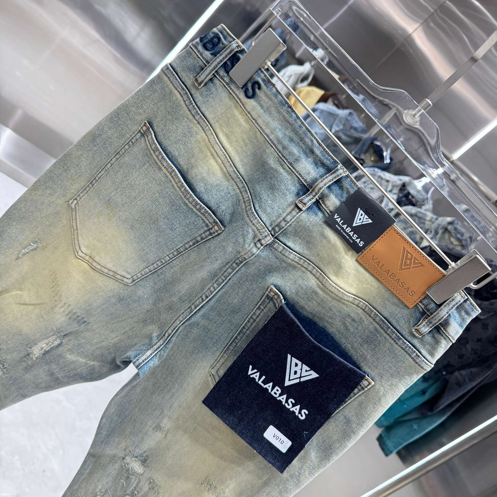 Valabasas Distressed Skinny Jeans