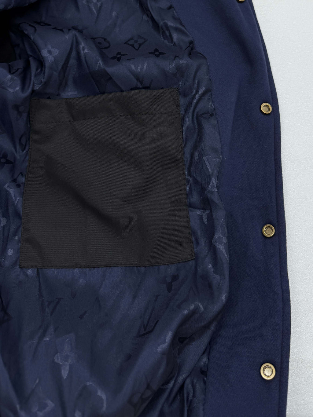 LV Embroidered Baseball Jacket